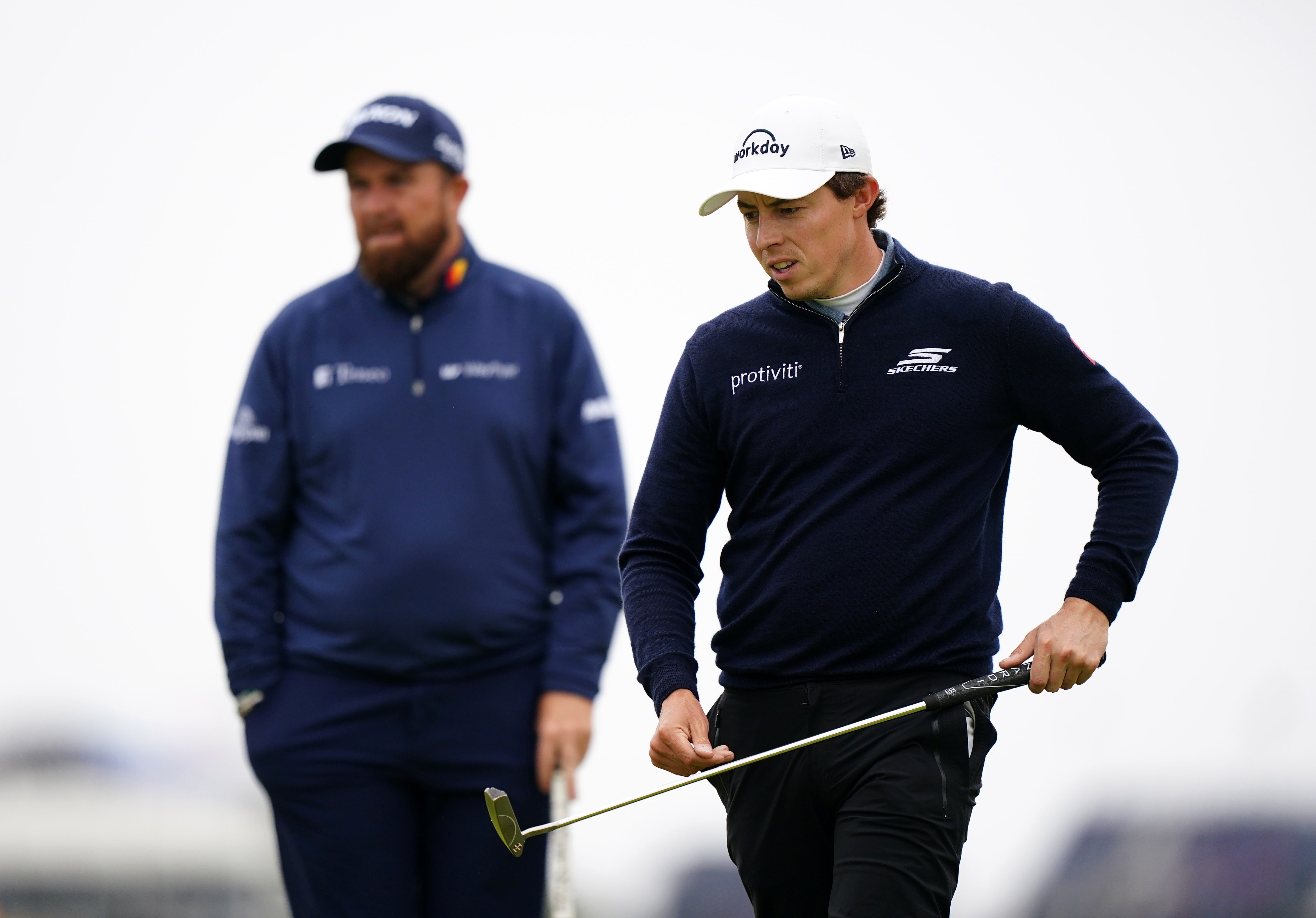 Fitzpatrick (right) will play alongside Ryder Cup team-mate Shane Lowry (left) at Wentworth (Zac Goodwin/PA)