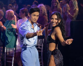 Harry Shum Jr. and Jenna Johnson scored a 21 out of 30 on their first dance