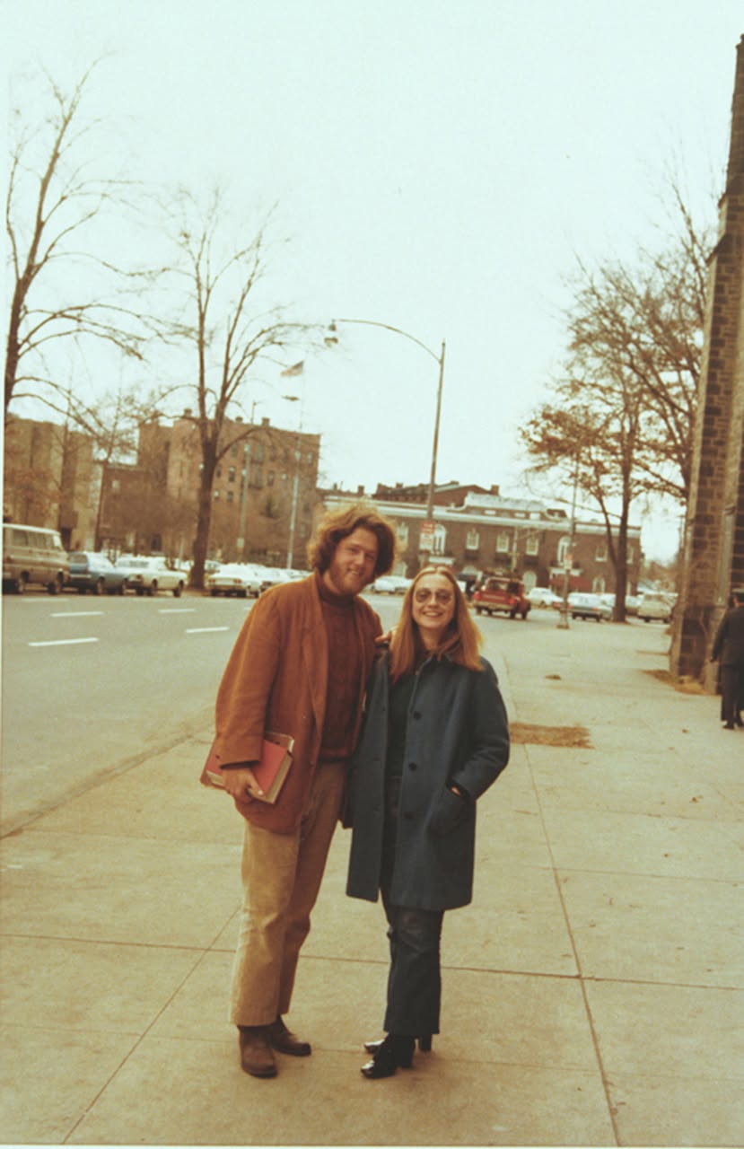 Bill and Hillary Clinton pictured at Yale Law School in New Haven, Connecticut (William J. Clinton Presidential Library)