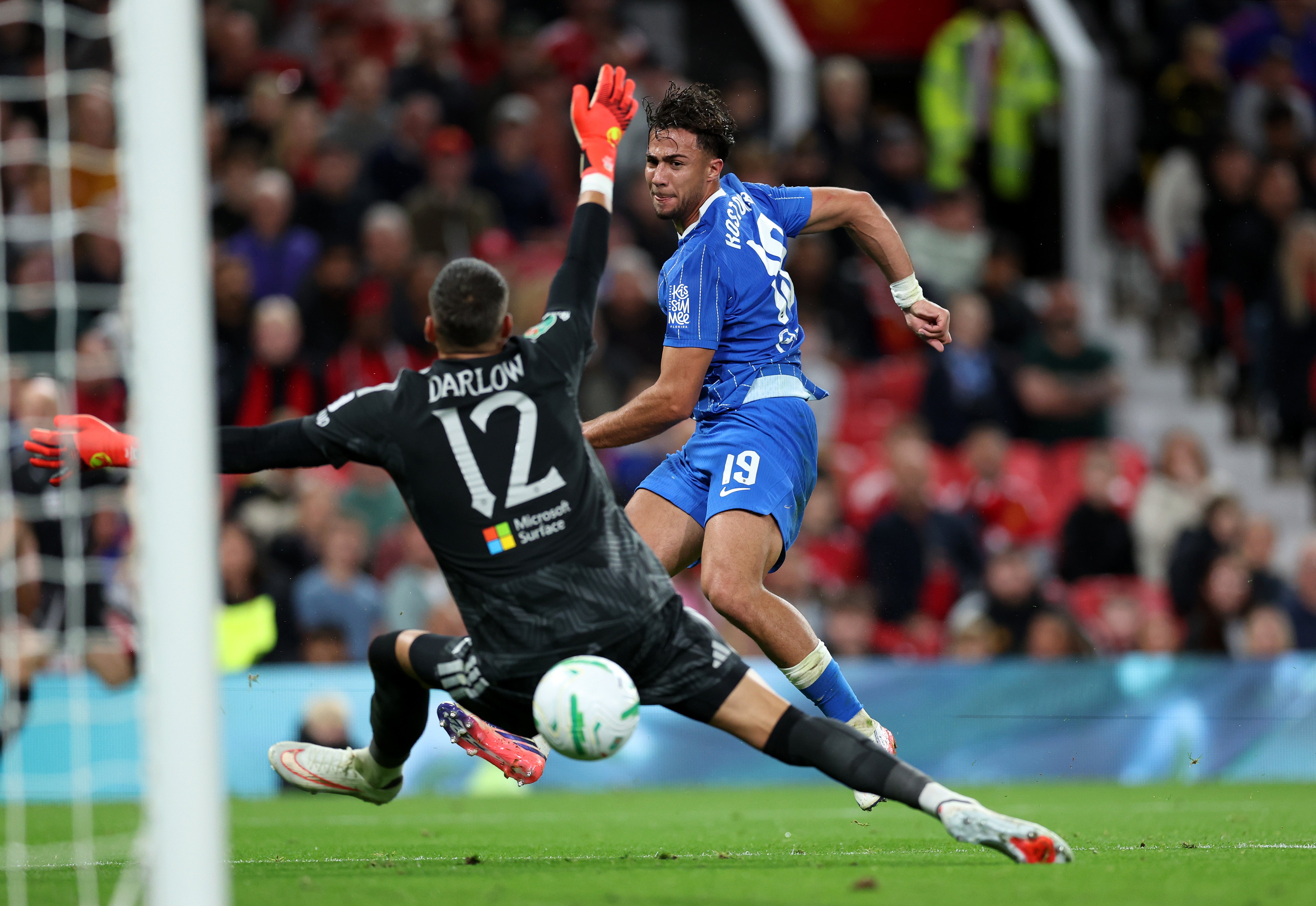 Charalampos Kostoulas got Brighton back intot he game with his goal on the stroke of half-time