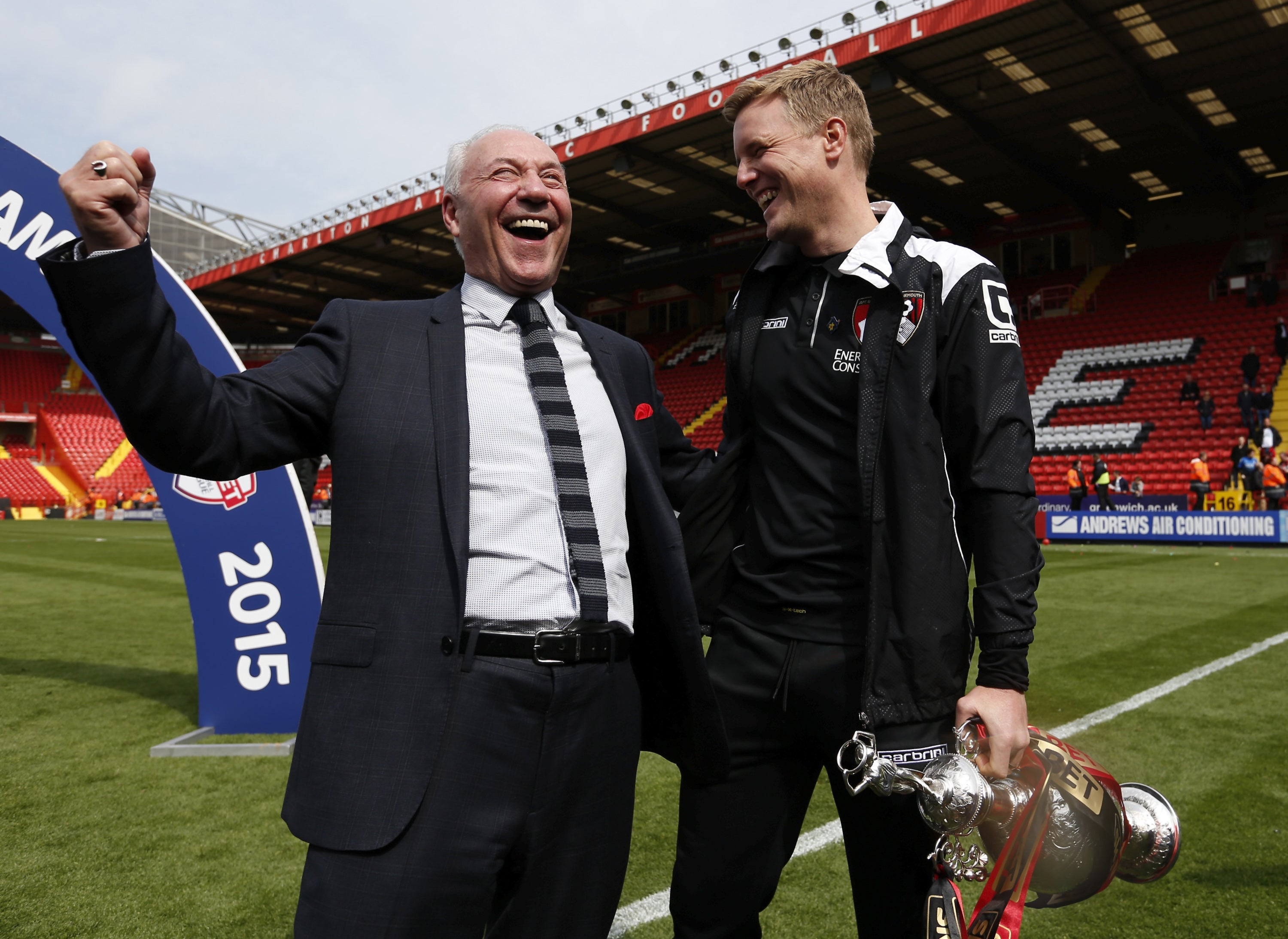 Former owner Jeff Mostyn and manager Eddie Howe were instrumental in reviving the club