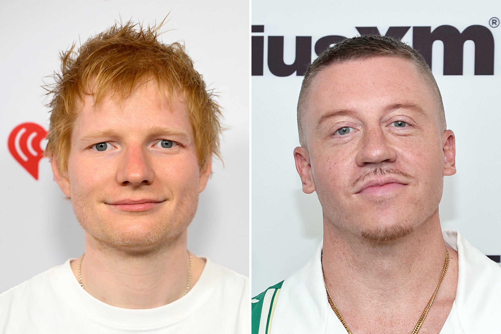 Ed Sheeran and Macklemore (Getty)