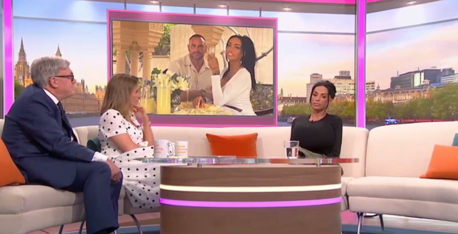 Price made a solo ‘GMB’ appearance after Andrews pulled out (ITV)