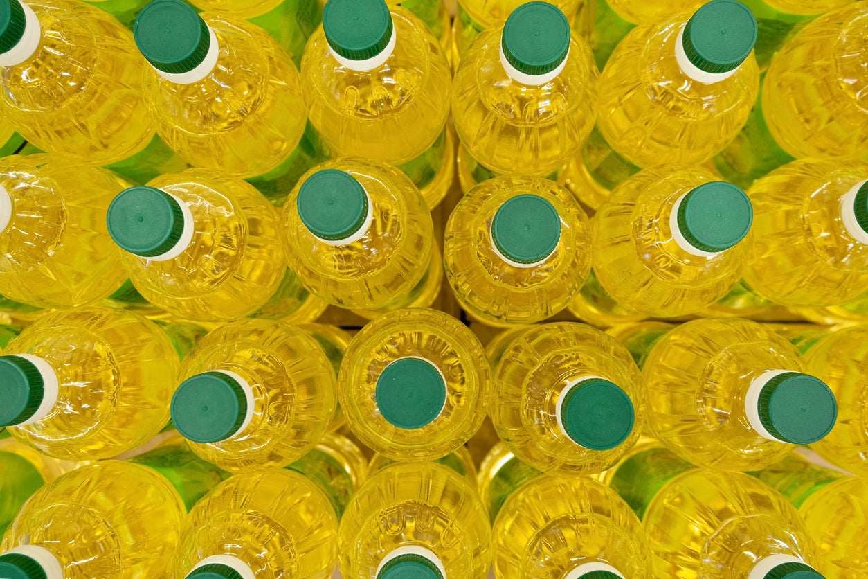 Vegetable oil sold in British supermarkets is often simply refined rapeseed oil