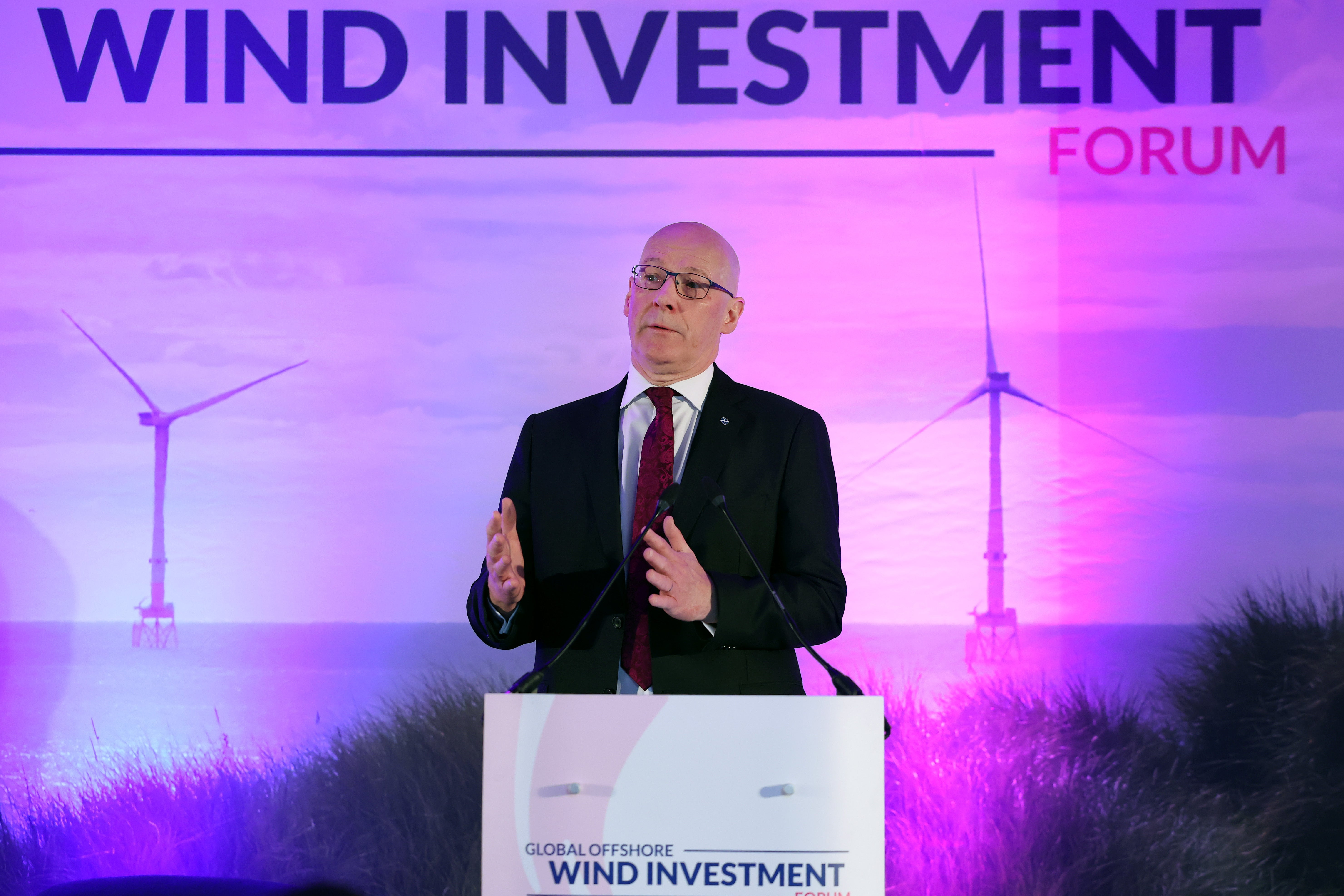 First Minister John Swinney’s Government has been urged to spell out how it will spend the money generated by the ScotWind scheme (Jeff J Mitchell/PA)