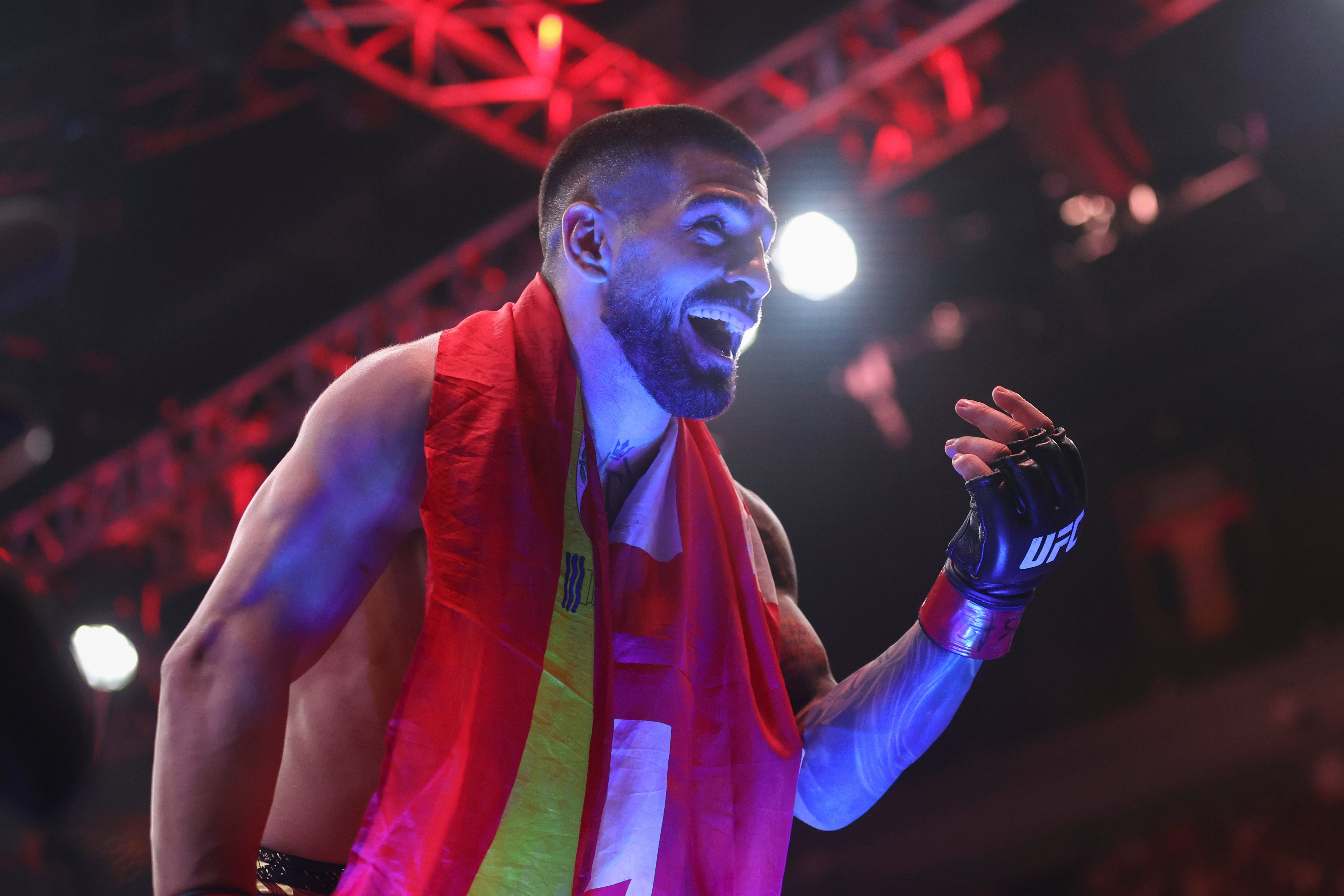 Topuria is a former two-weight UFC champion