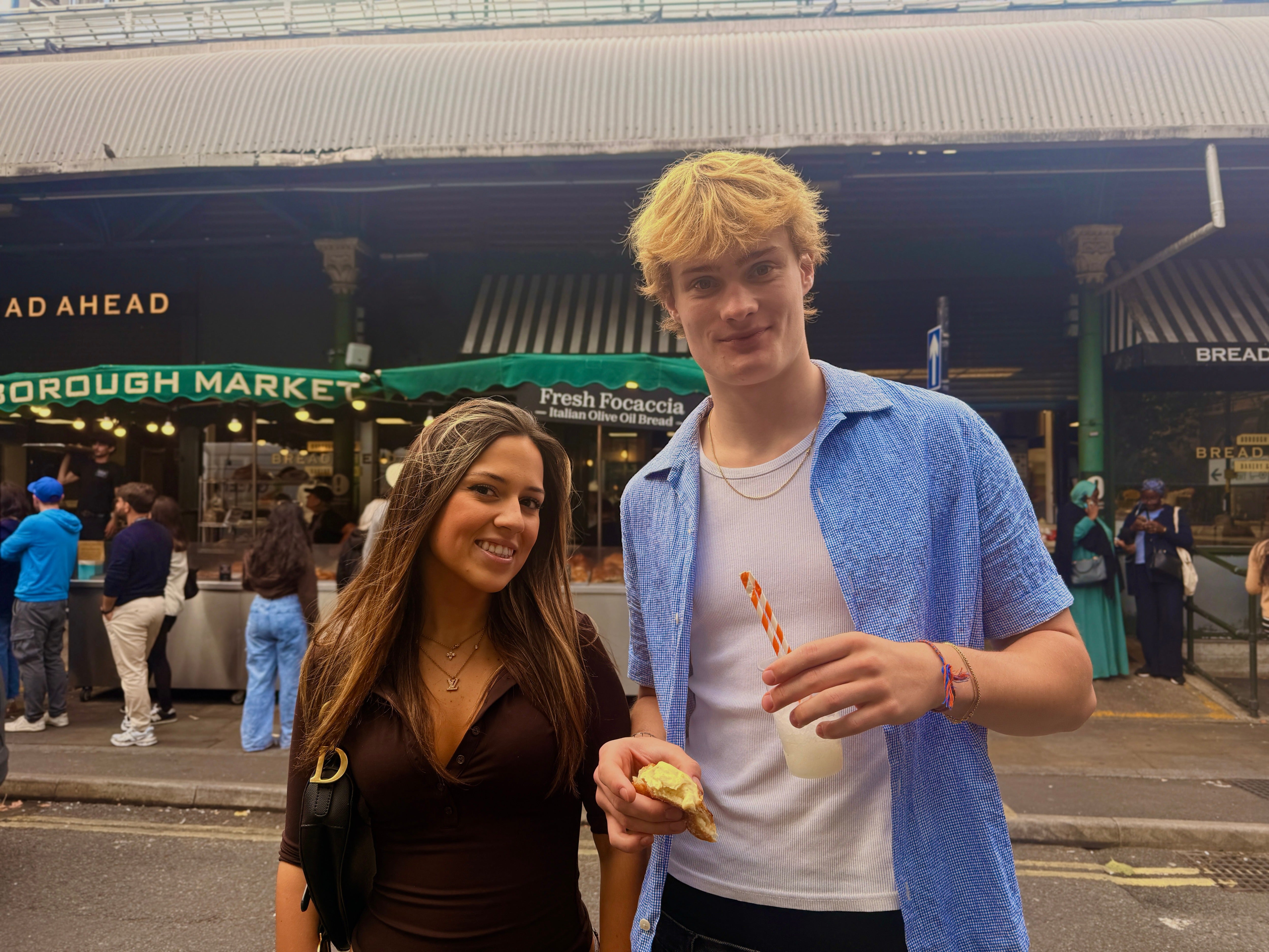 Oskar Threlfall, right, questioned the logic behind the market’s plans to close the bakery