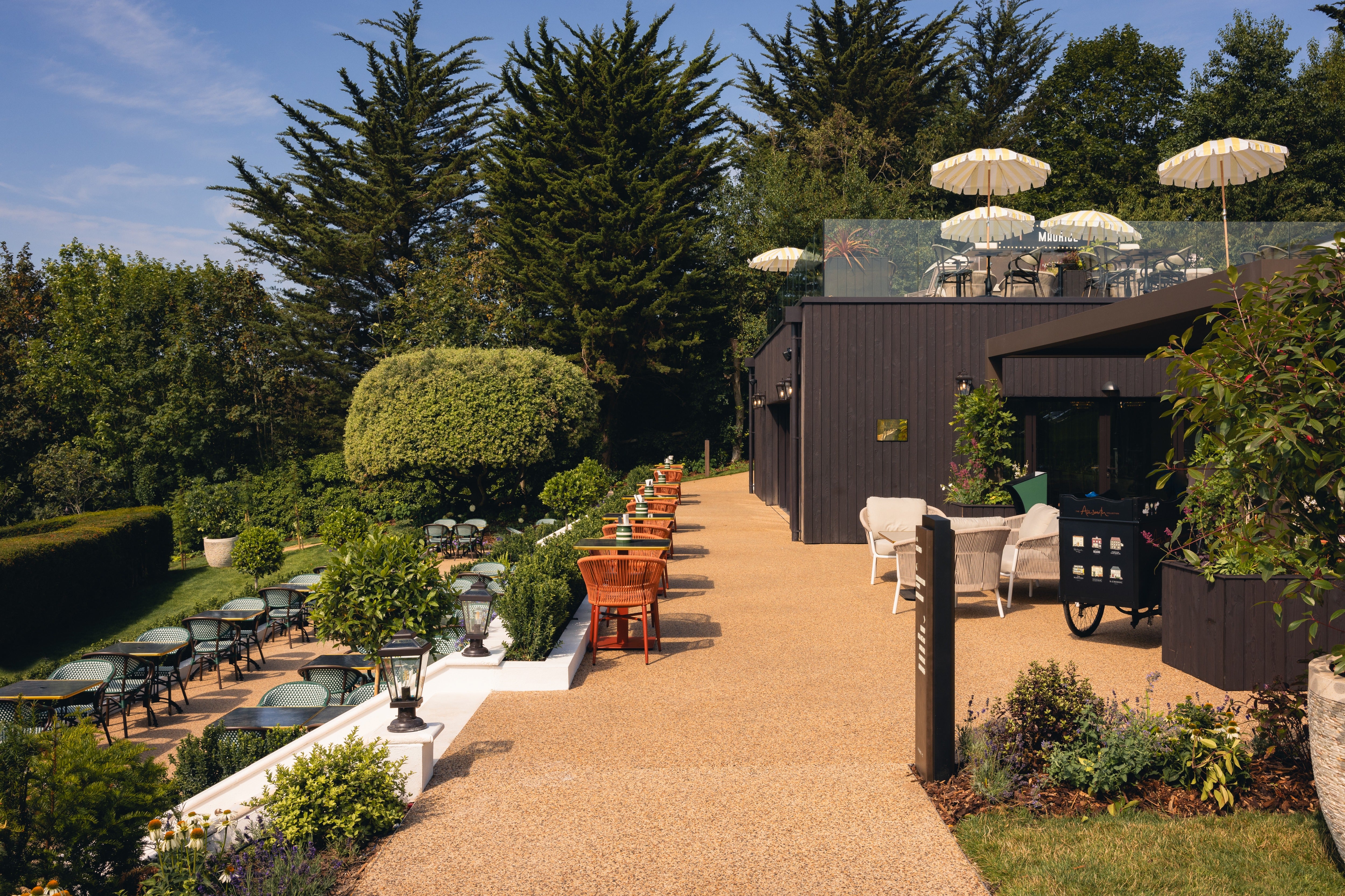 St Enodoc terrace in Rock where guests can enjoy pizza and ice creams and drinks