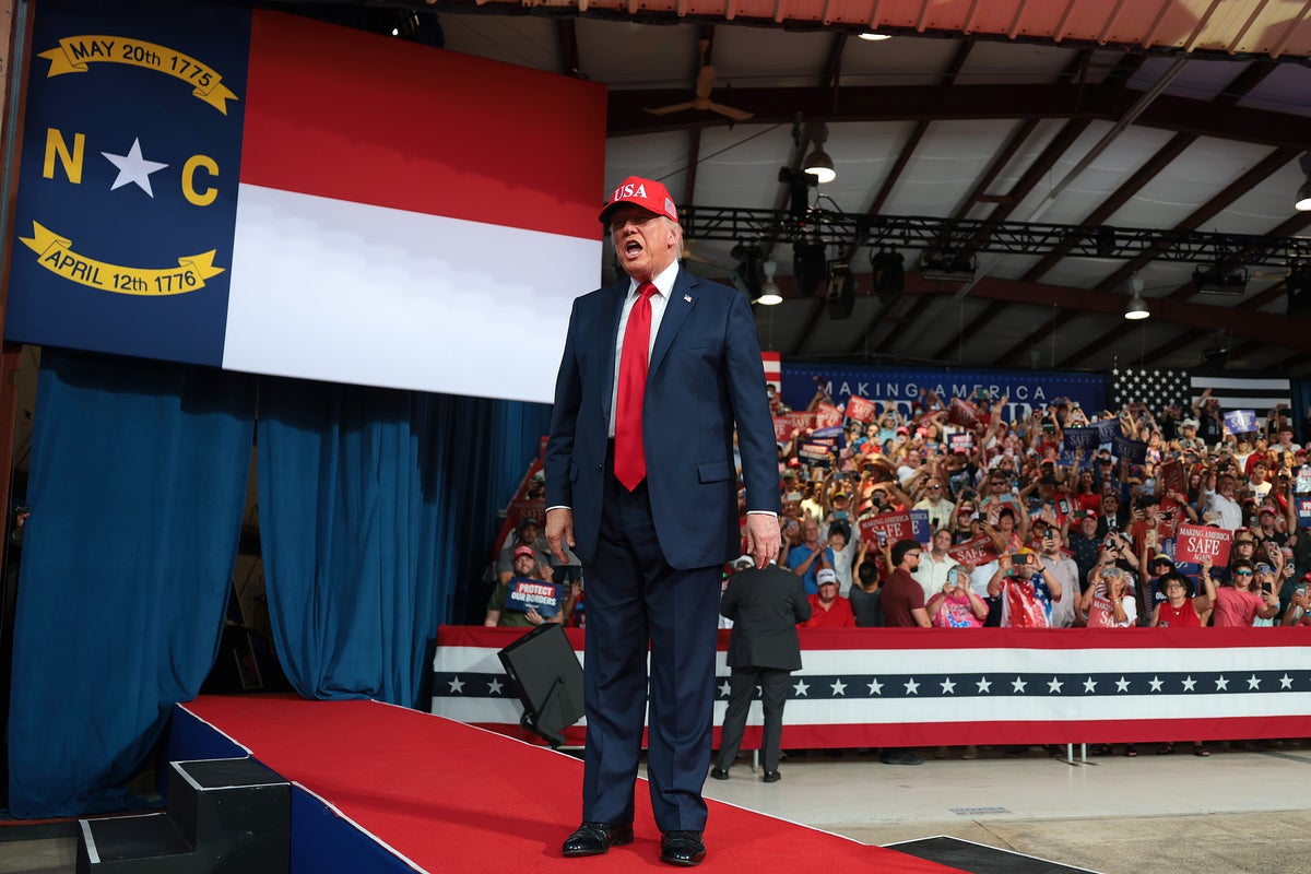 Trump threatens to withhold disaster funds for North Carolina unless they vote Republican - but he’s ‘only kidding’