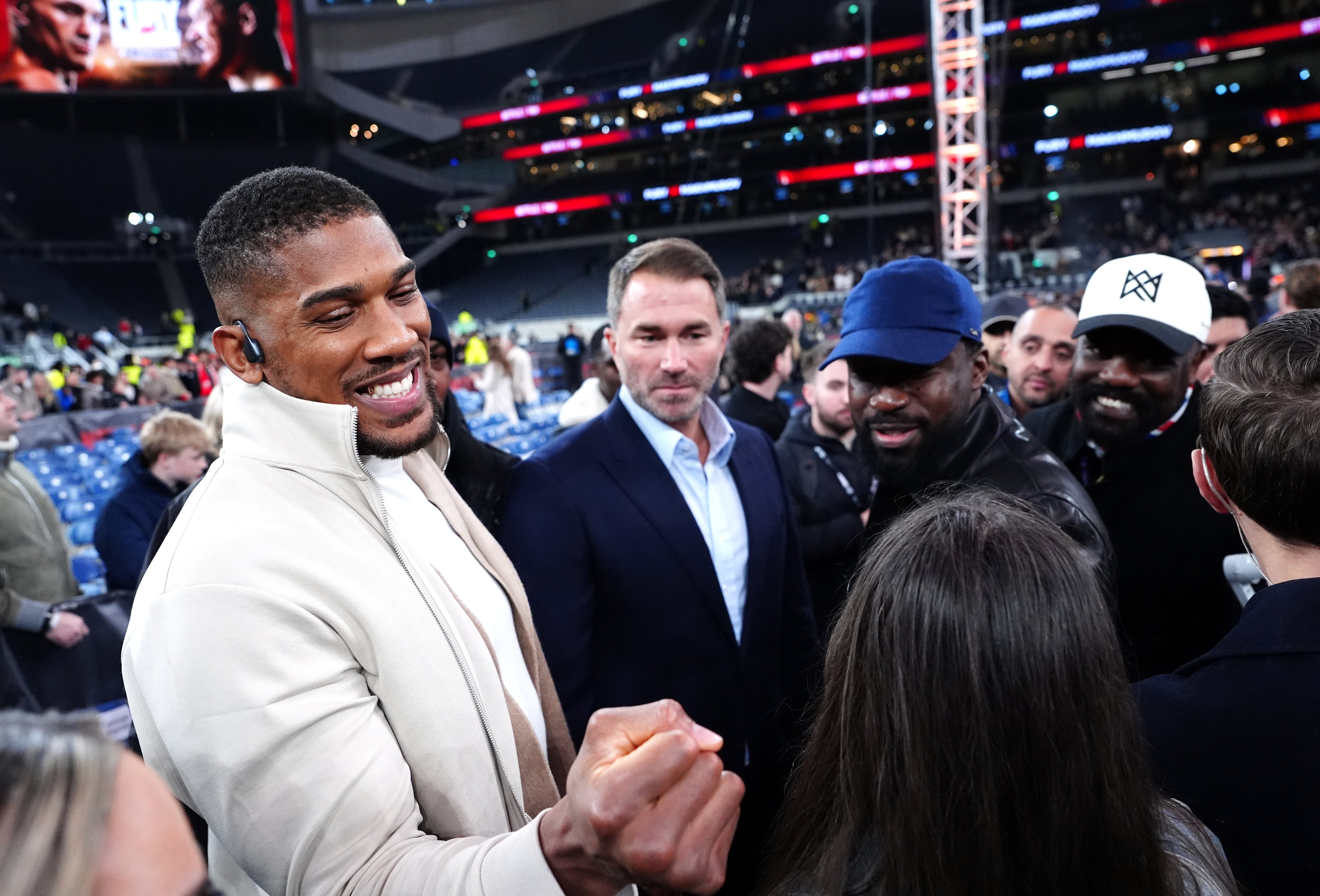 Anthony Joshua and promoter Eddie Hearn have sought a UK venue for the fight (Bradley Collyer/PA)