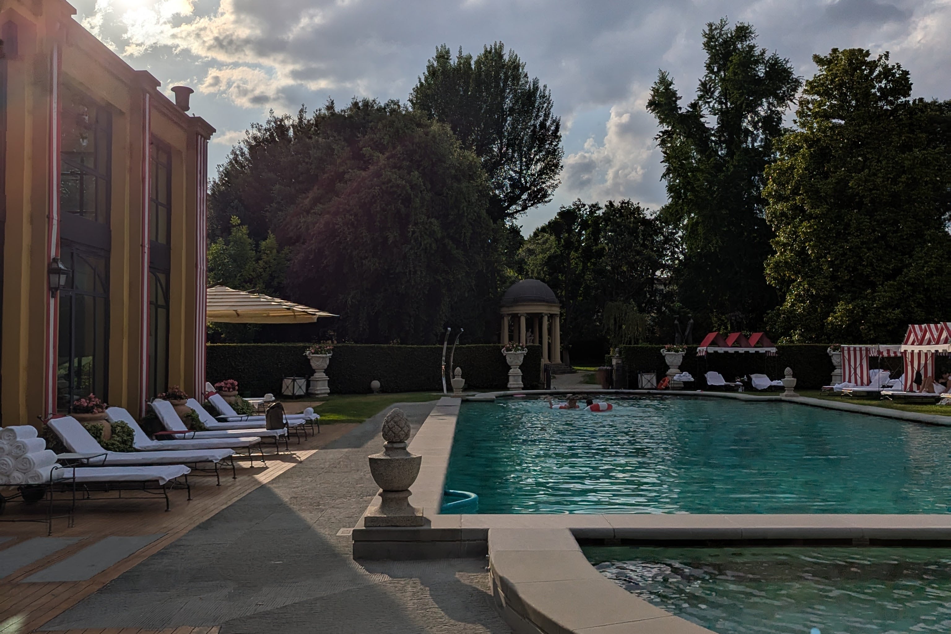 The pool at the Four Seasons Firenze is the place to be in a heatwave (Emilee Tombs)