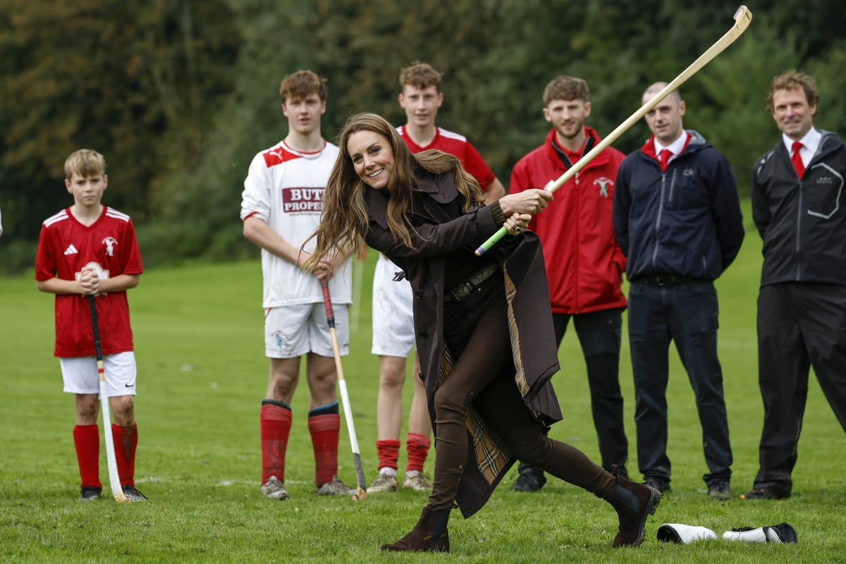William and Kate join Scottish islanders for game of Shinty amid Diana book row