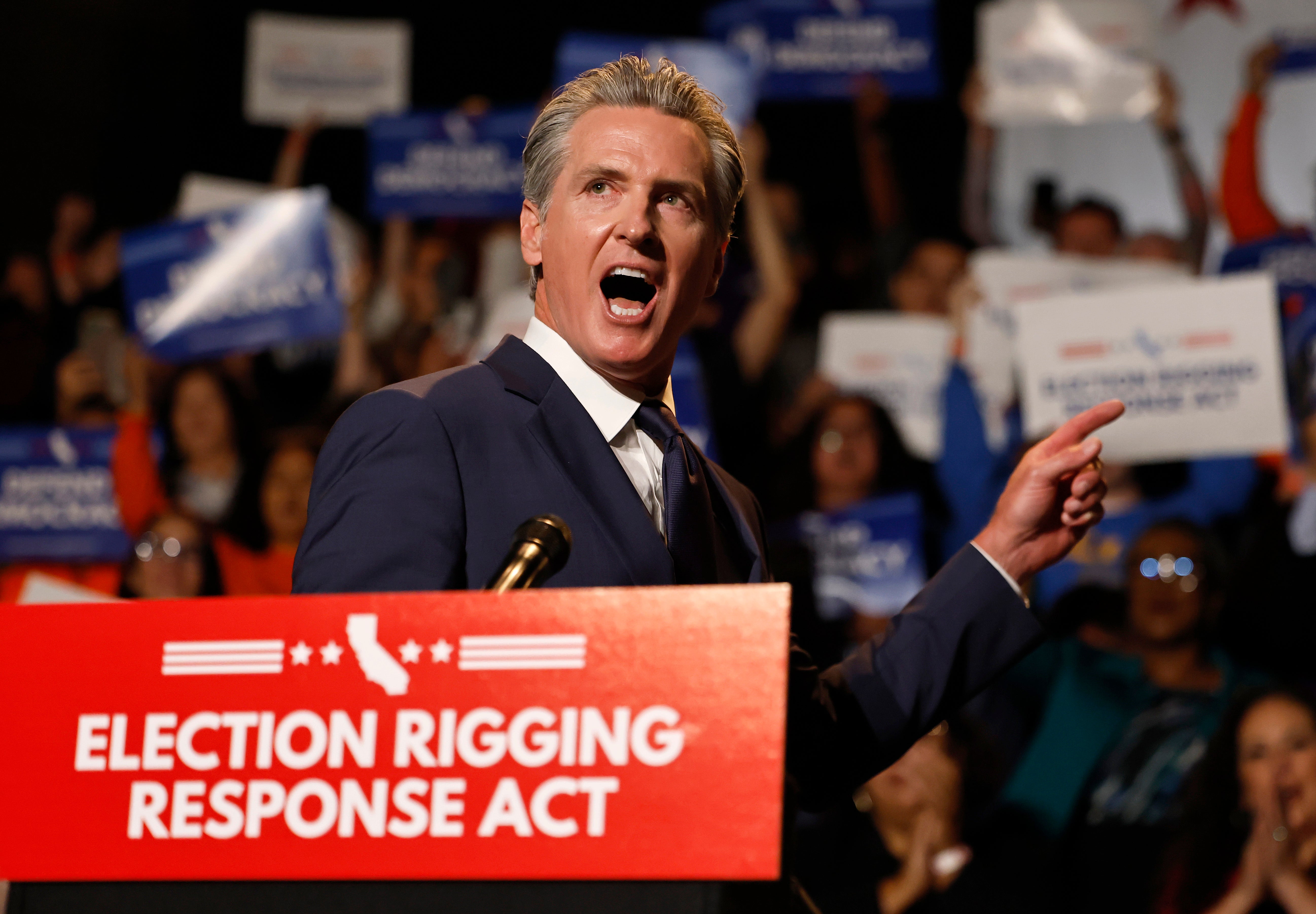 The state of California, led by Democratic Gov. Gavin Newsom, implemented redrawn maps in retaliation against Texas