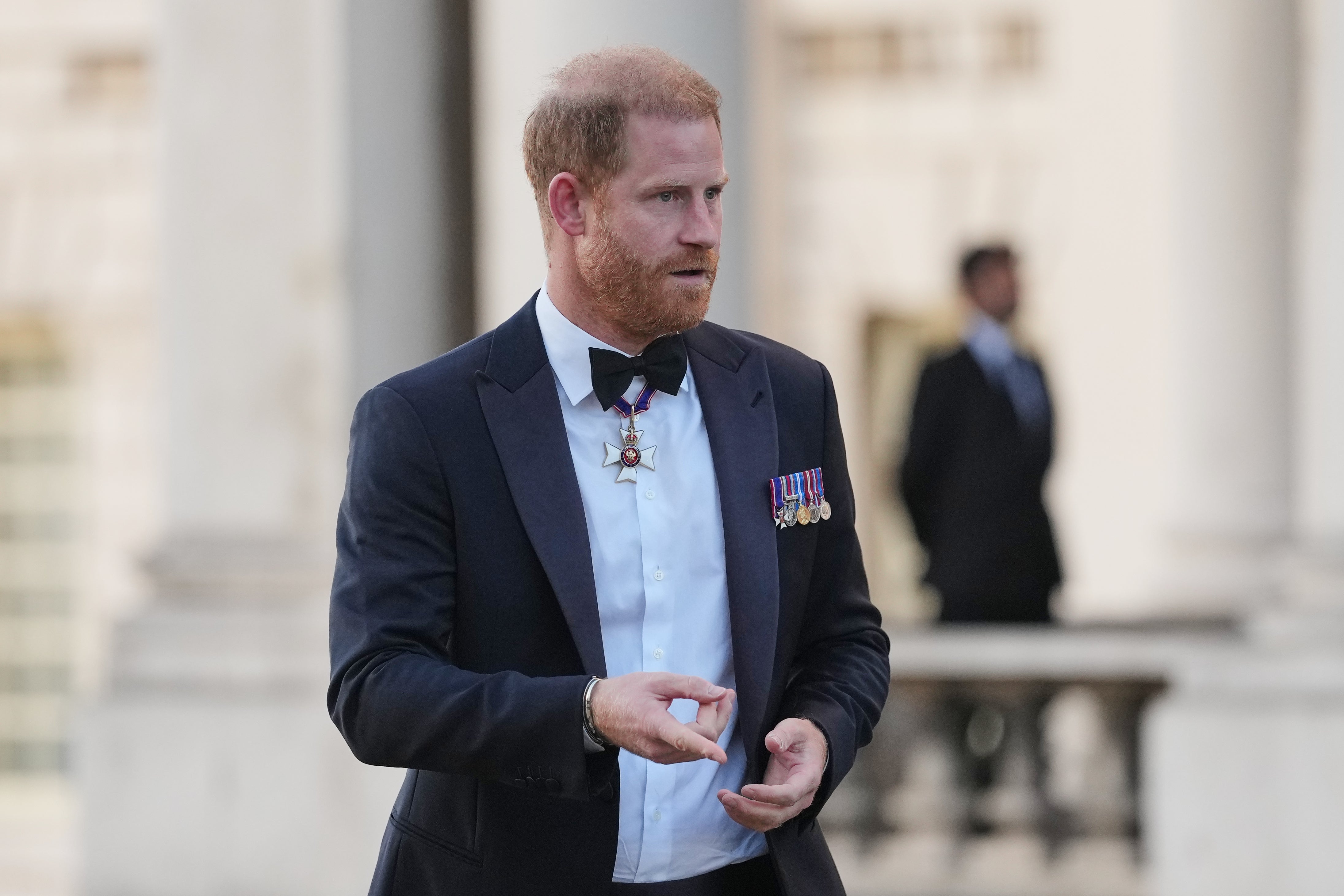Prince Harry arrives at the Invictus Spirit Awards