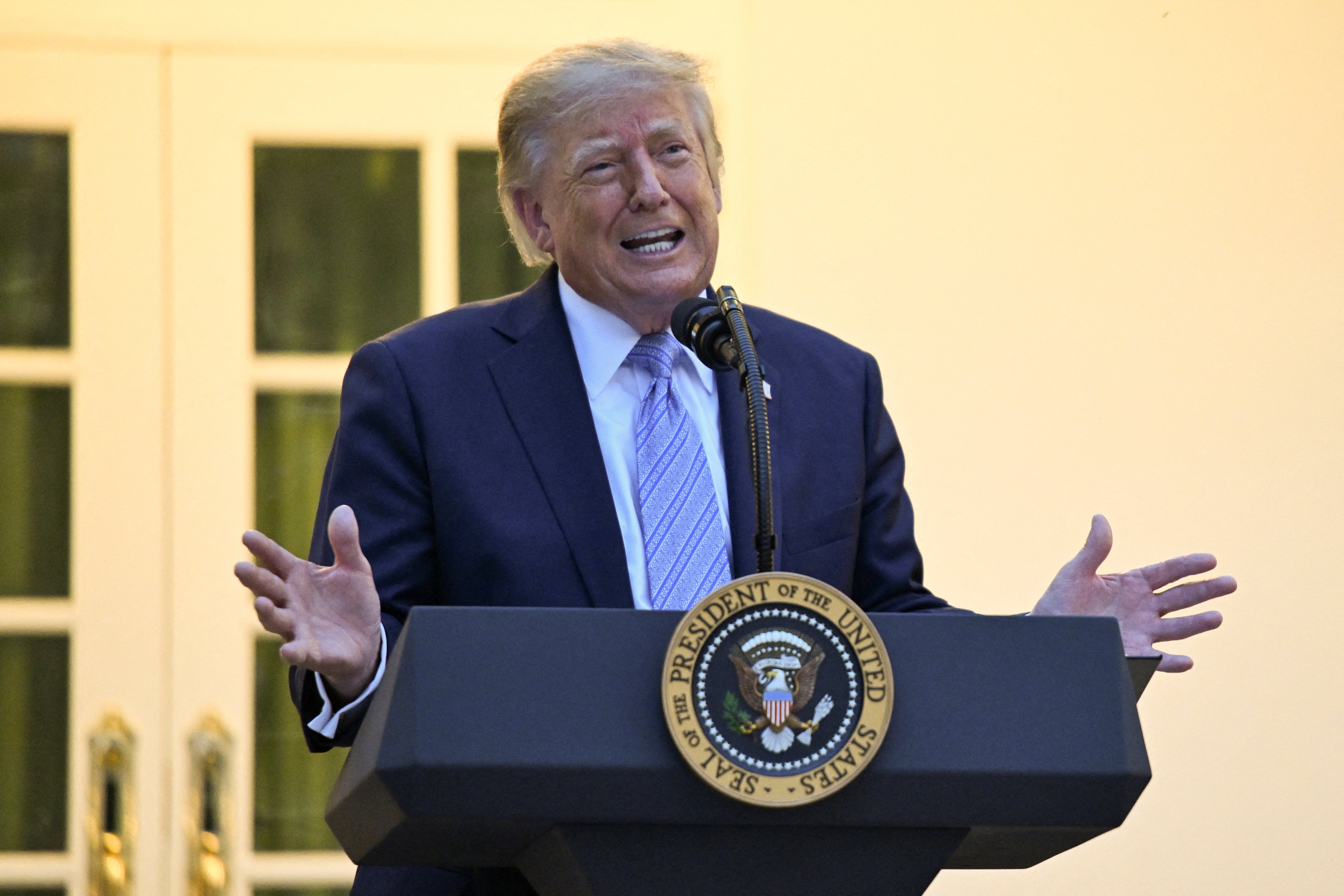 President Donald Trump has lashed out leakers within his own administration, calling them ‘dirty dogs’ and threatening repercussions