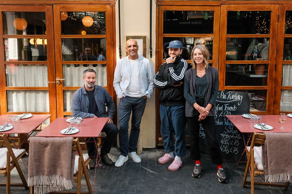 The B Penhale team outside Camille, their Borough Market restaurant