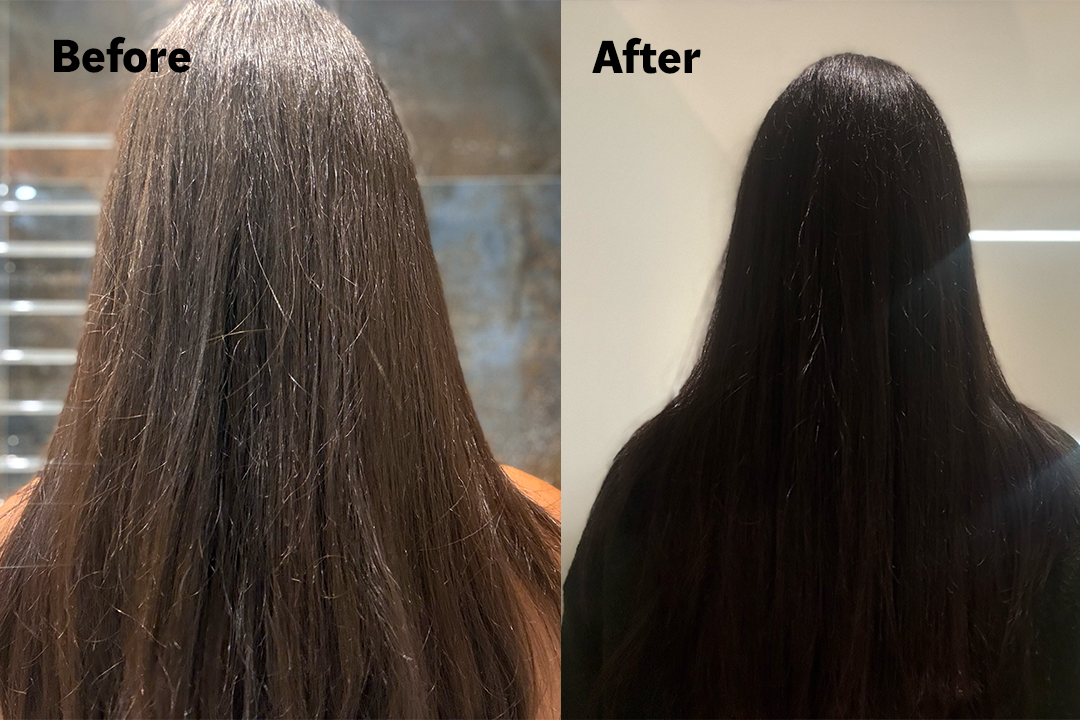 My hair felt incredibly soft and lightweight (Sabrina Sahota/The Independent)