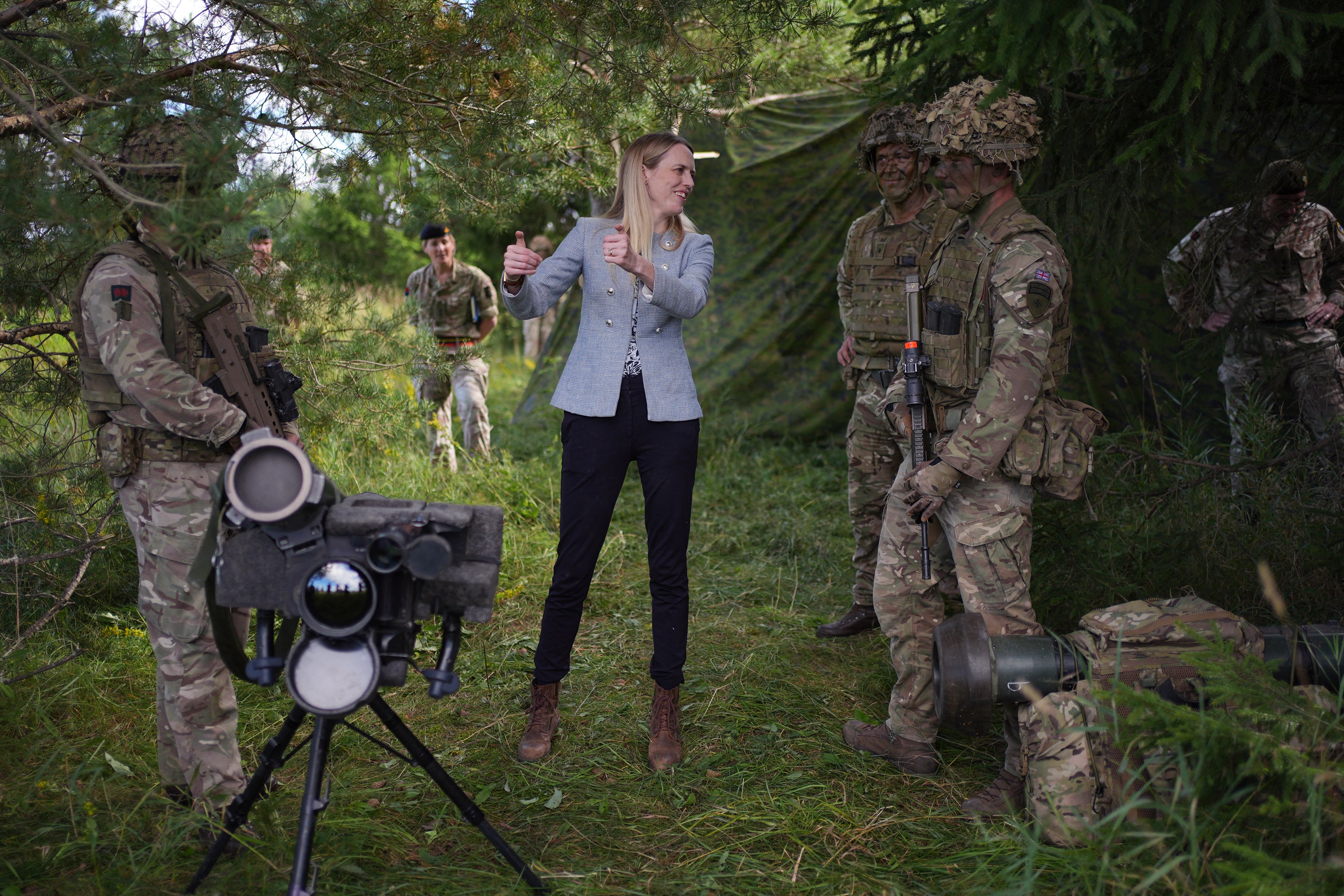 Louise Sandher-Jones said the government was introducing several policies aimed at combatting hostile drone threats (AFP/Getty)