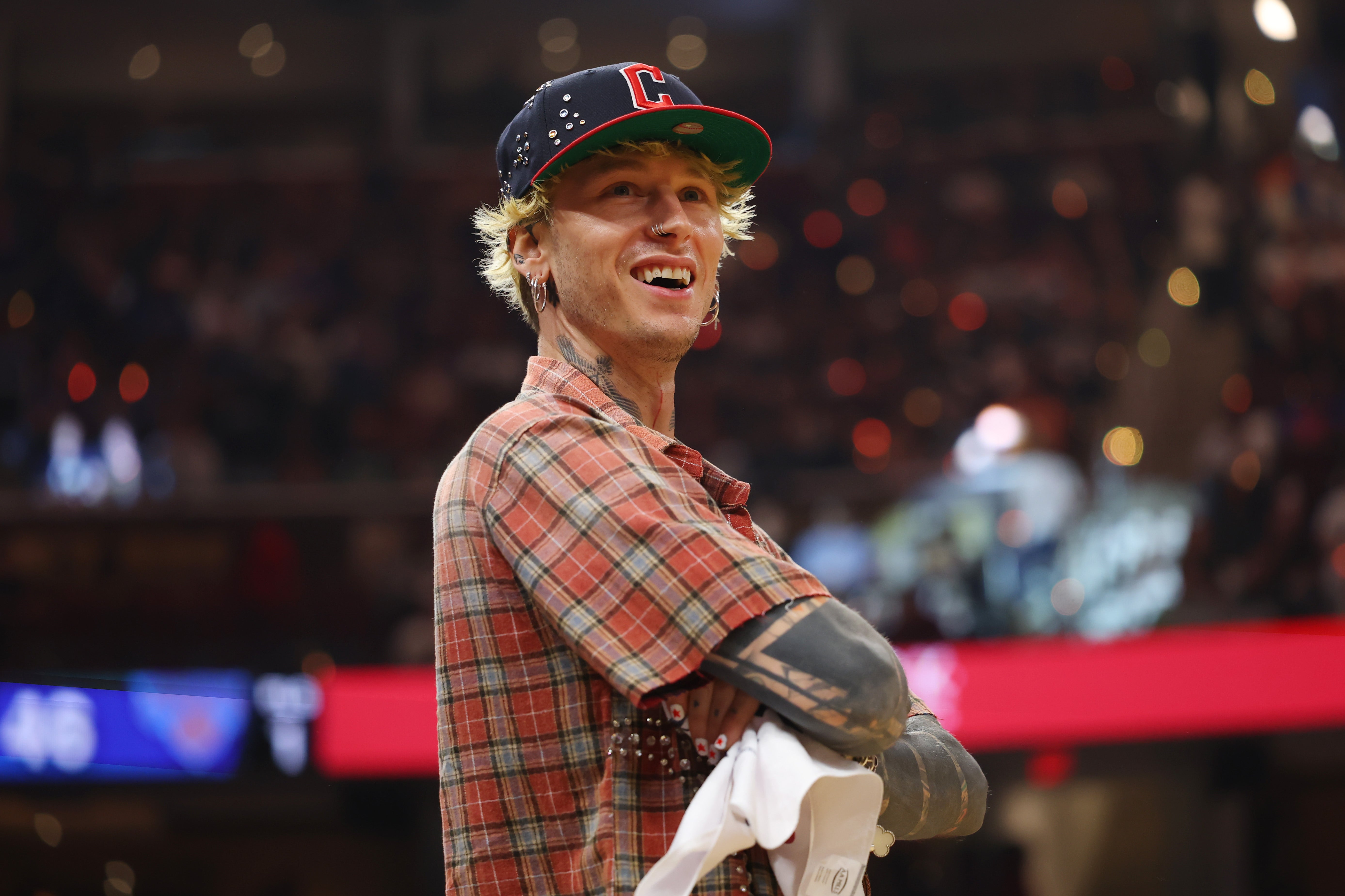 Rapper MGK and Dakota Johnson have reportedly been seeing each other for months (Getty)