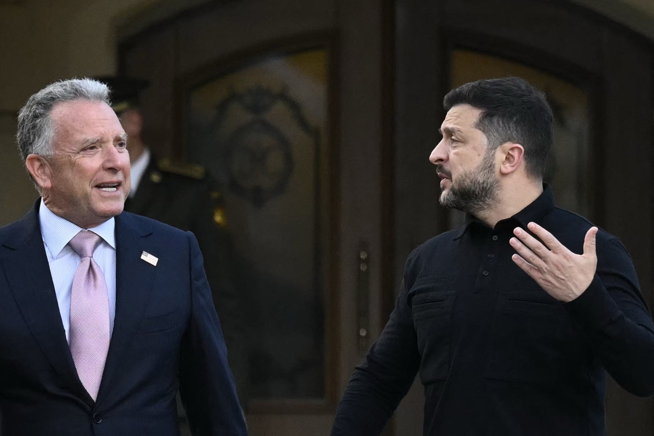 Steve Witkoff and Volodymyr Zelensky pictured in Kyiv during a recent visit (AFP/Getty)