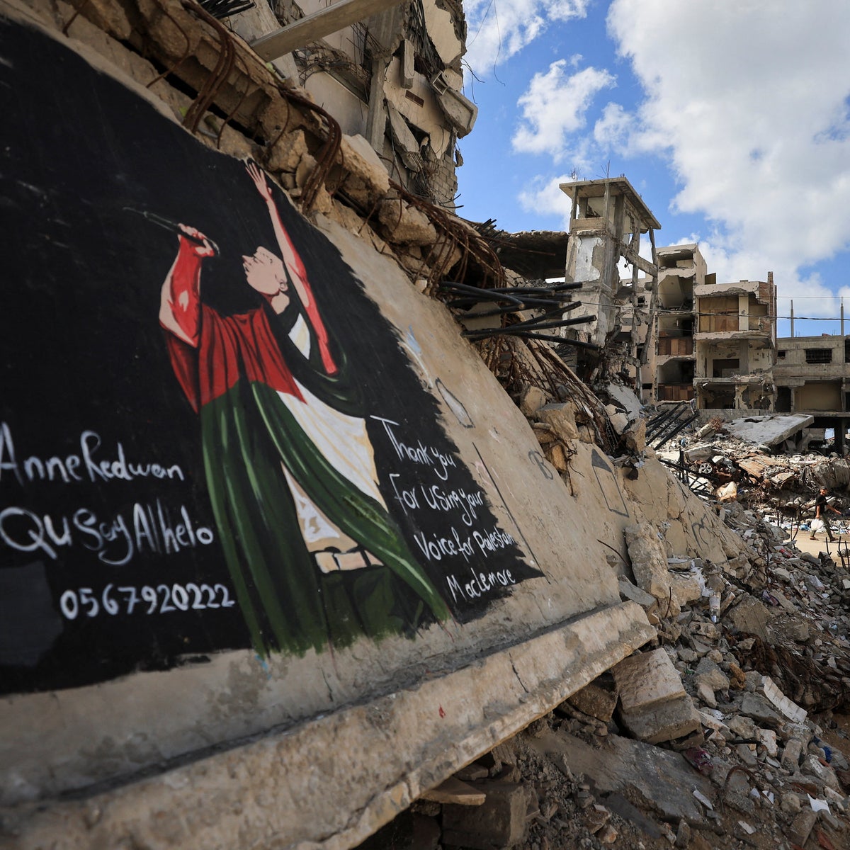 Mural of rapper Macklemore appears in Gaza amid Ed Sheeran controversy | The  Independent