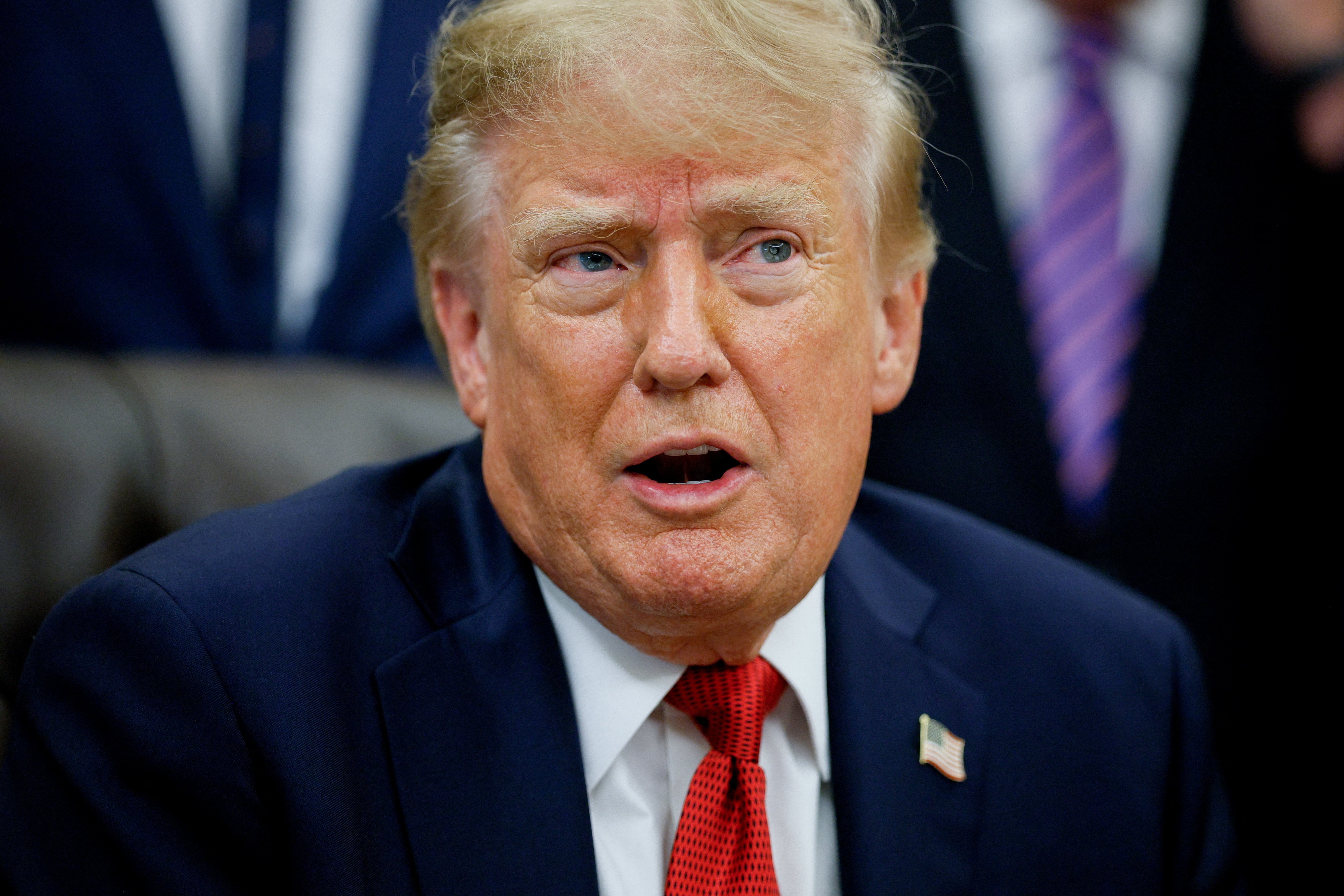 US President Donald J. Trump makes an announcement on healthcare in the Oval Office