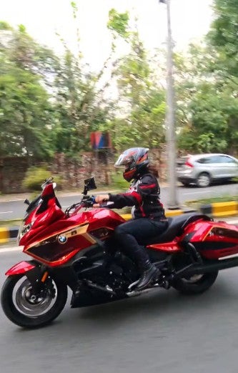 Saloni Tyagi is a stock market trader from Delhi who loves riding bikes (@wanderessonwheels/Instagram)