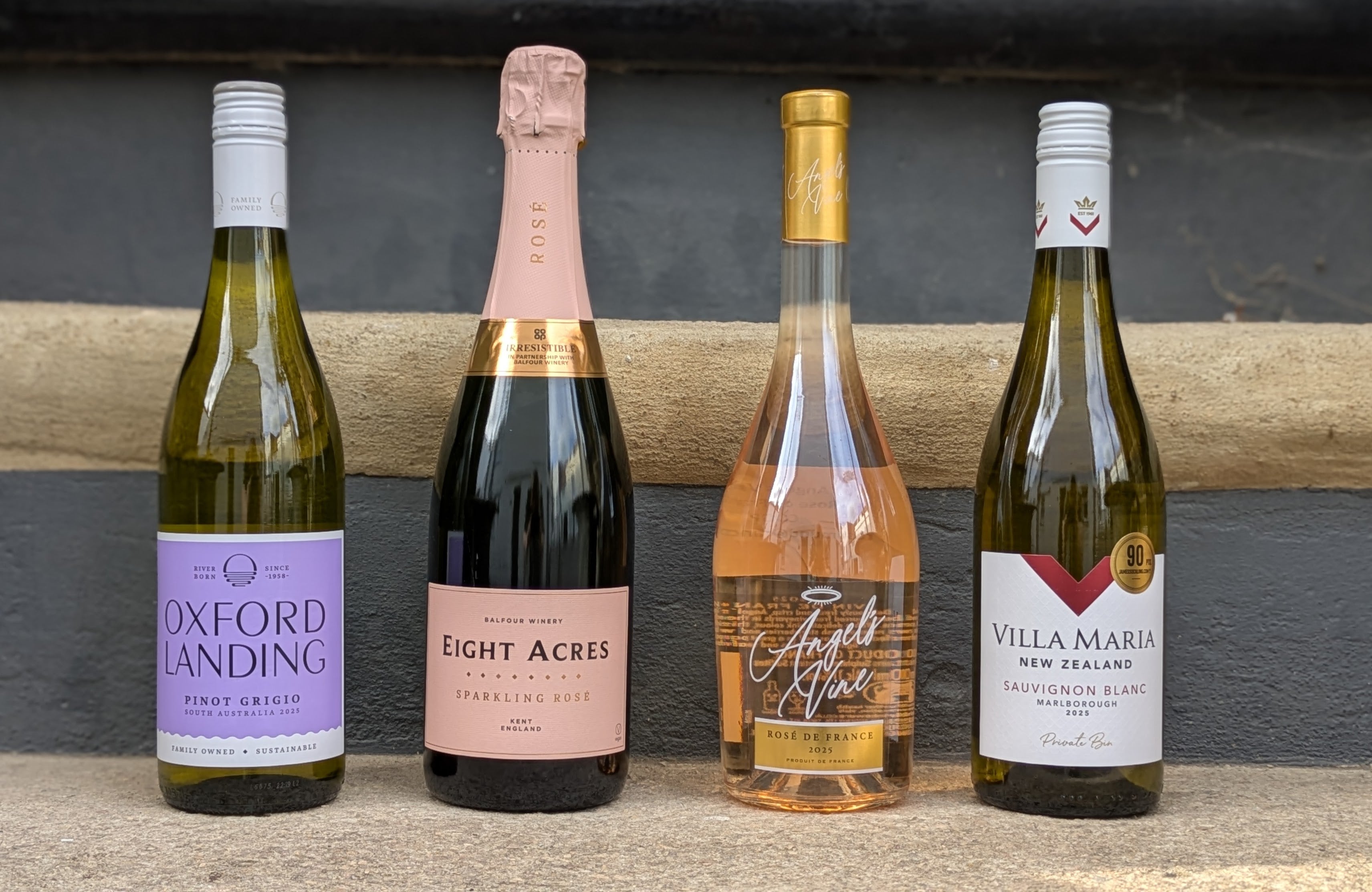 From easy-drinking Pinot Grigio to English sparkling rosé, the first four picks all punch above their price (Rosamund Hall)