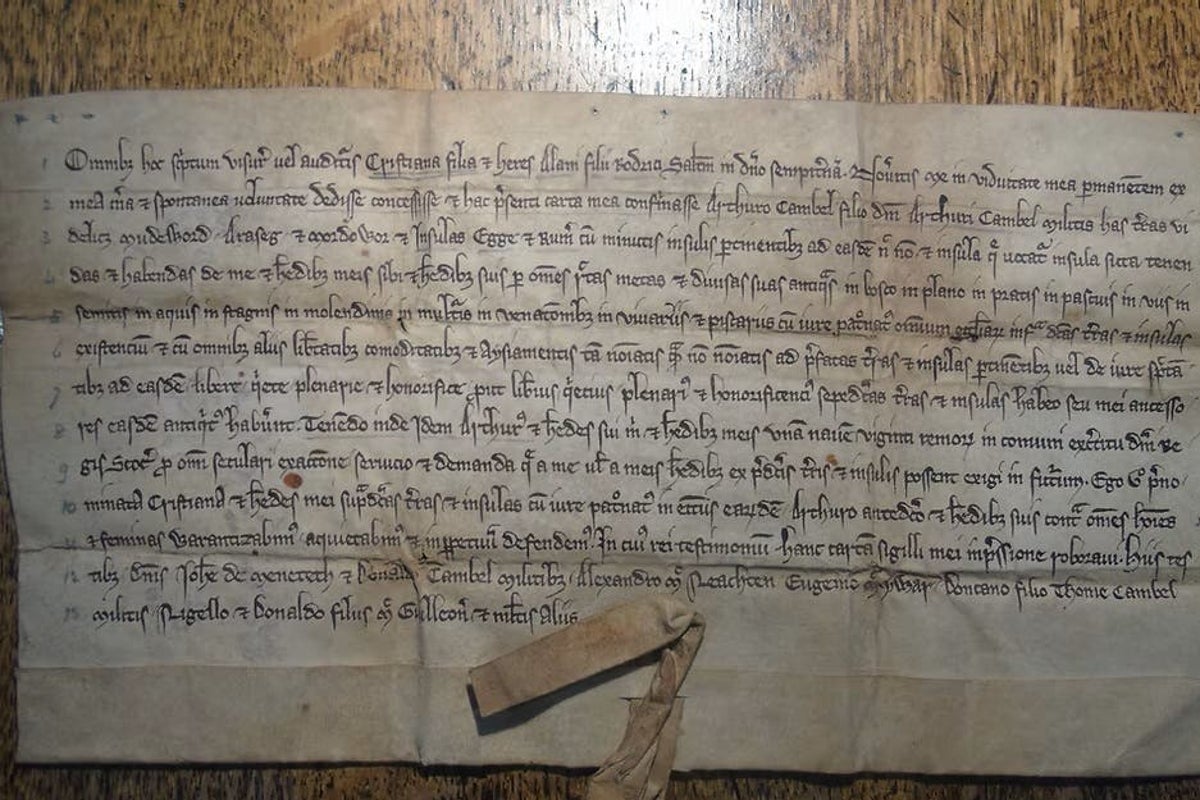 Historic document linked to Robert the Bruce to go on display for open day cover