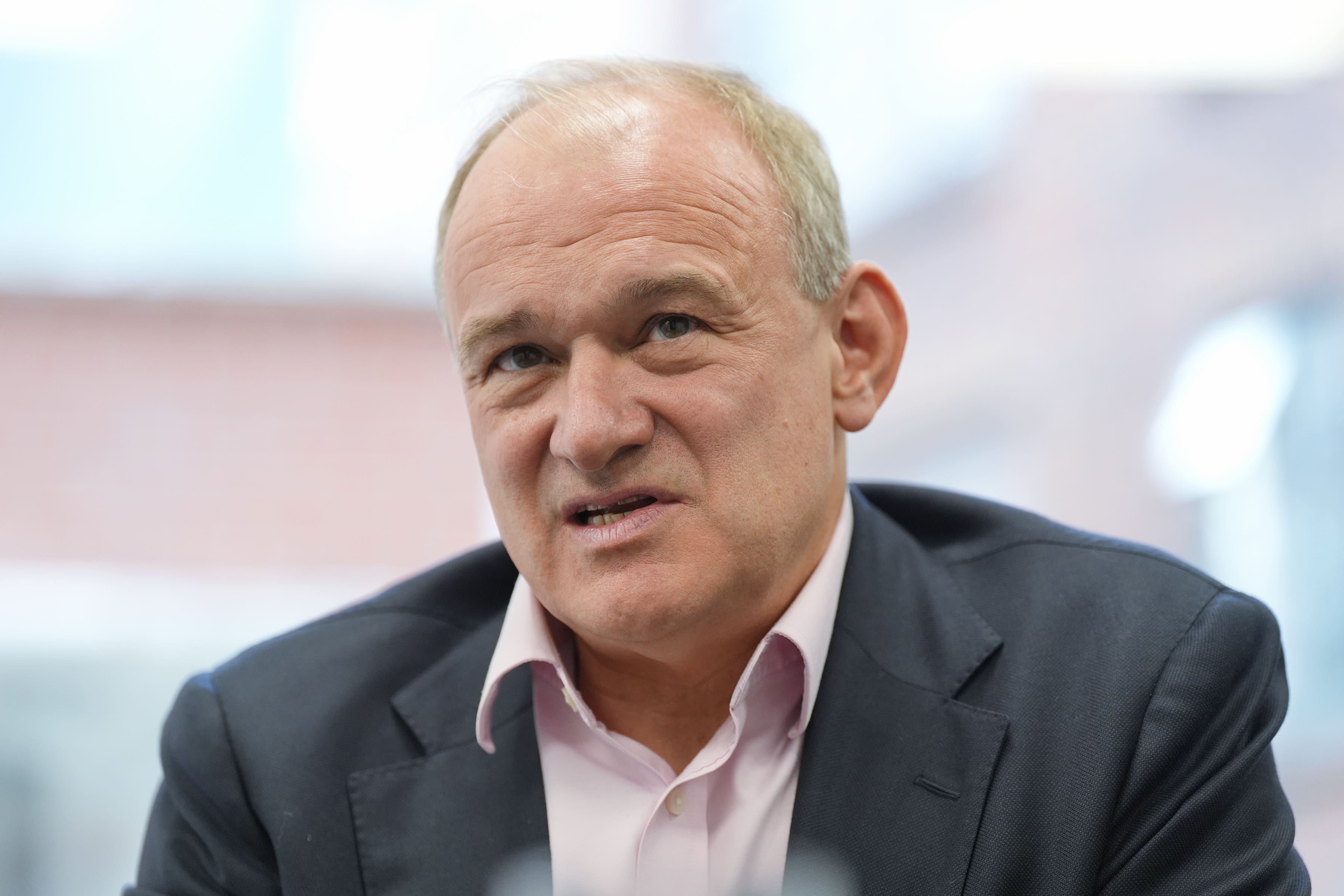 Liberal Democrat leader Sir Ed Davey (Yui Mok/PA)