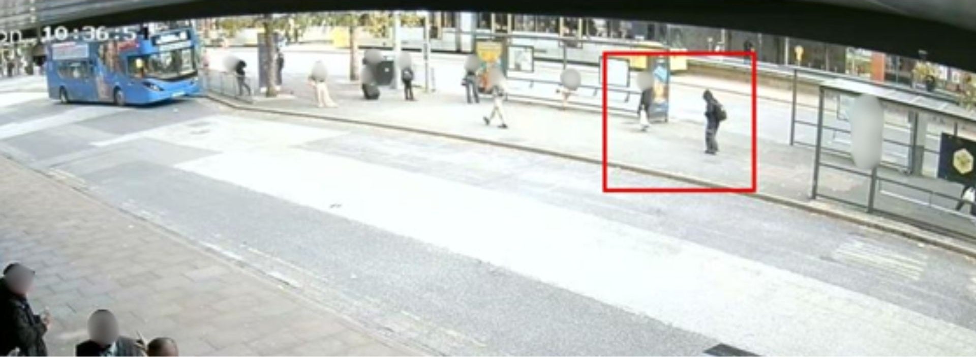 Lillia at Manchester Piccadilly bus station at 10.36am on 14 September