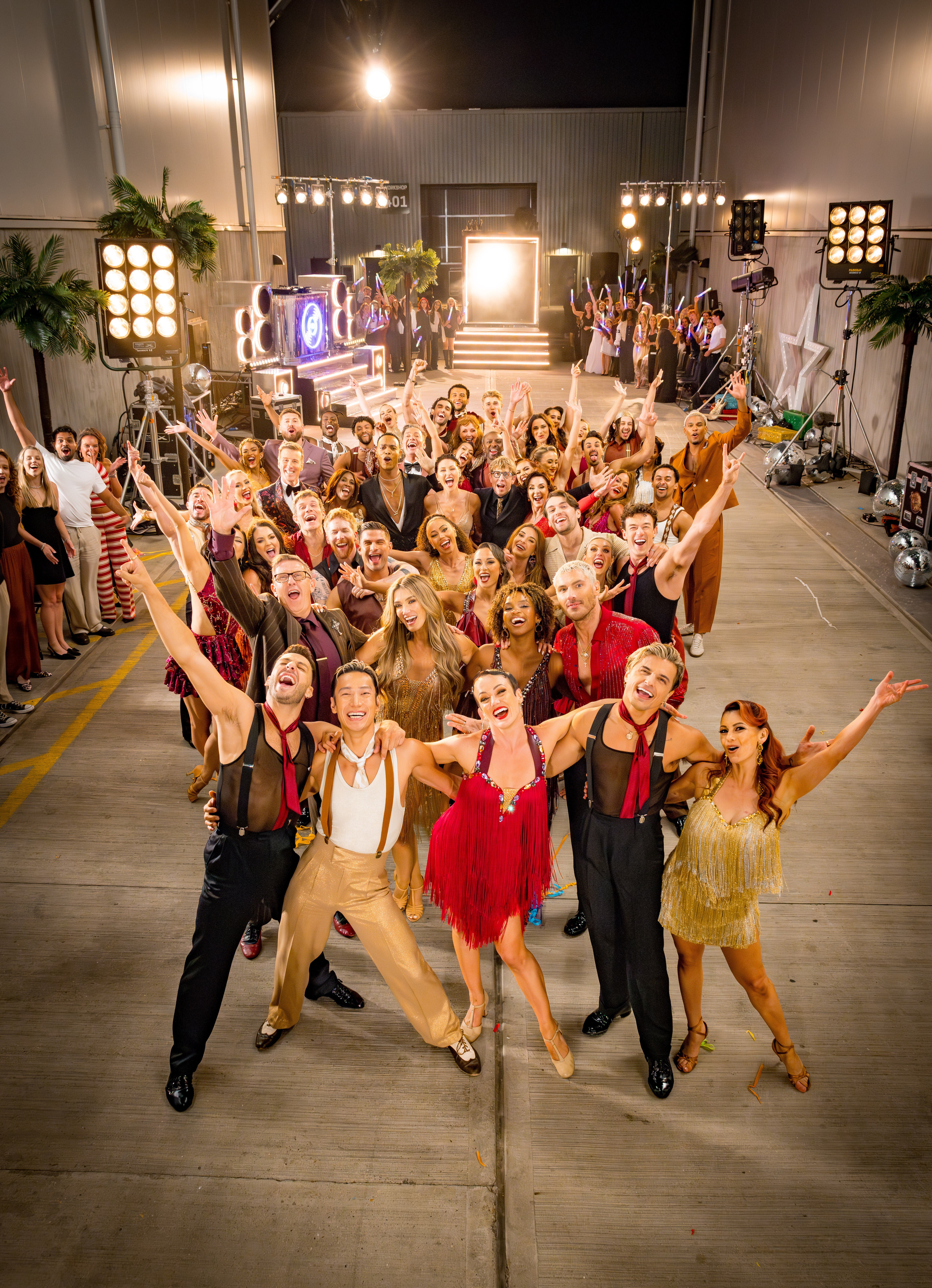 The 'Strictly' pros with the 2026 cast (PA)