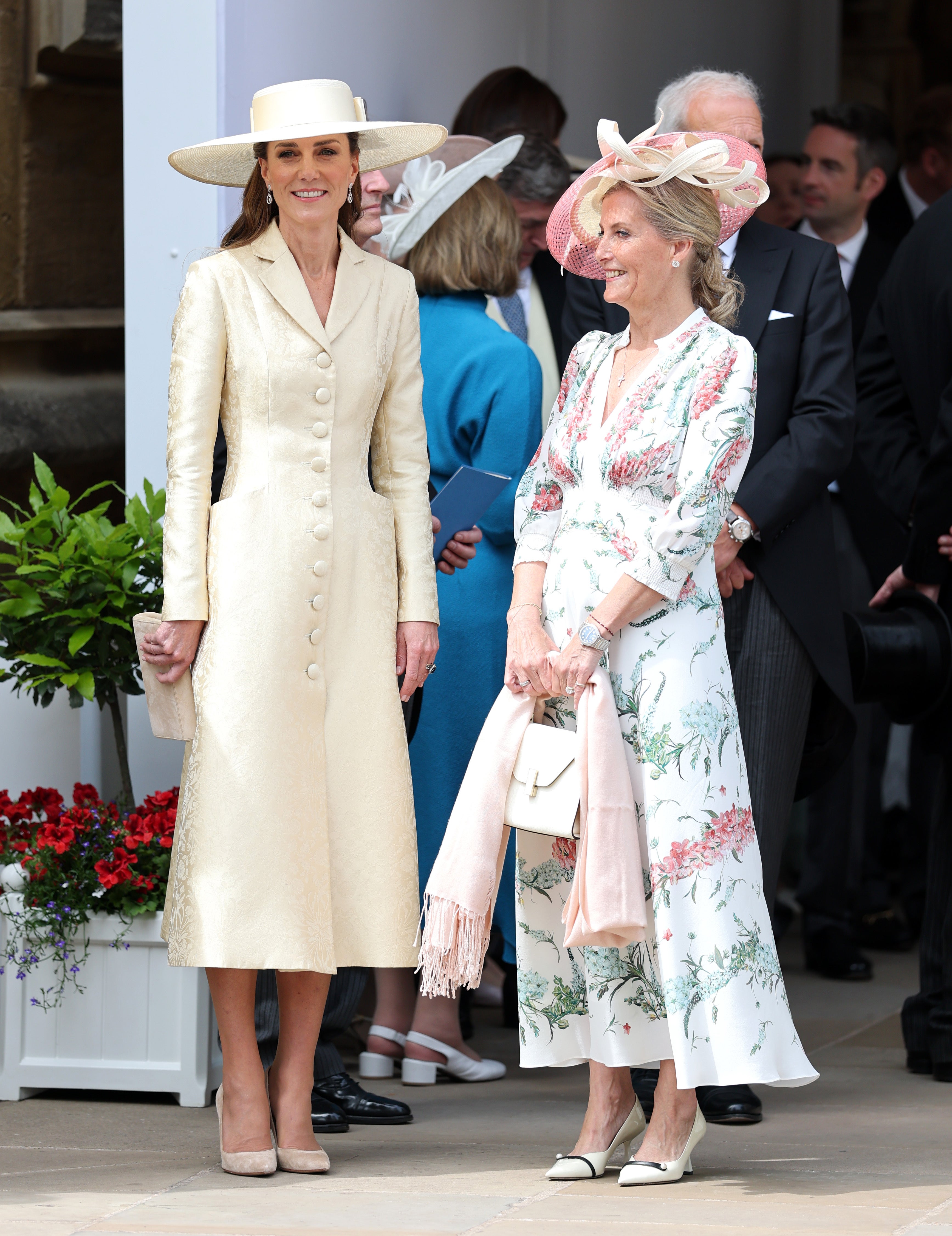 The Princess of Wales (left) in Patrick McDowell in June (Chris Jackson/PA)