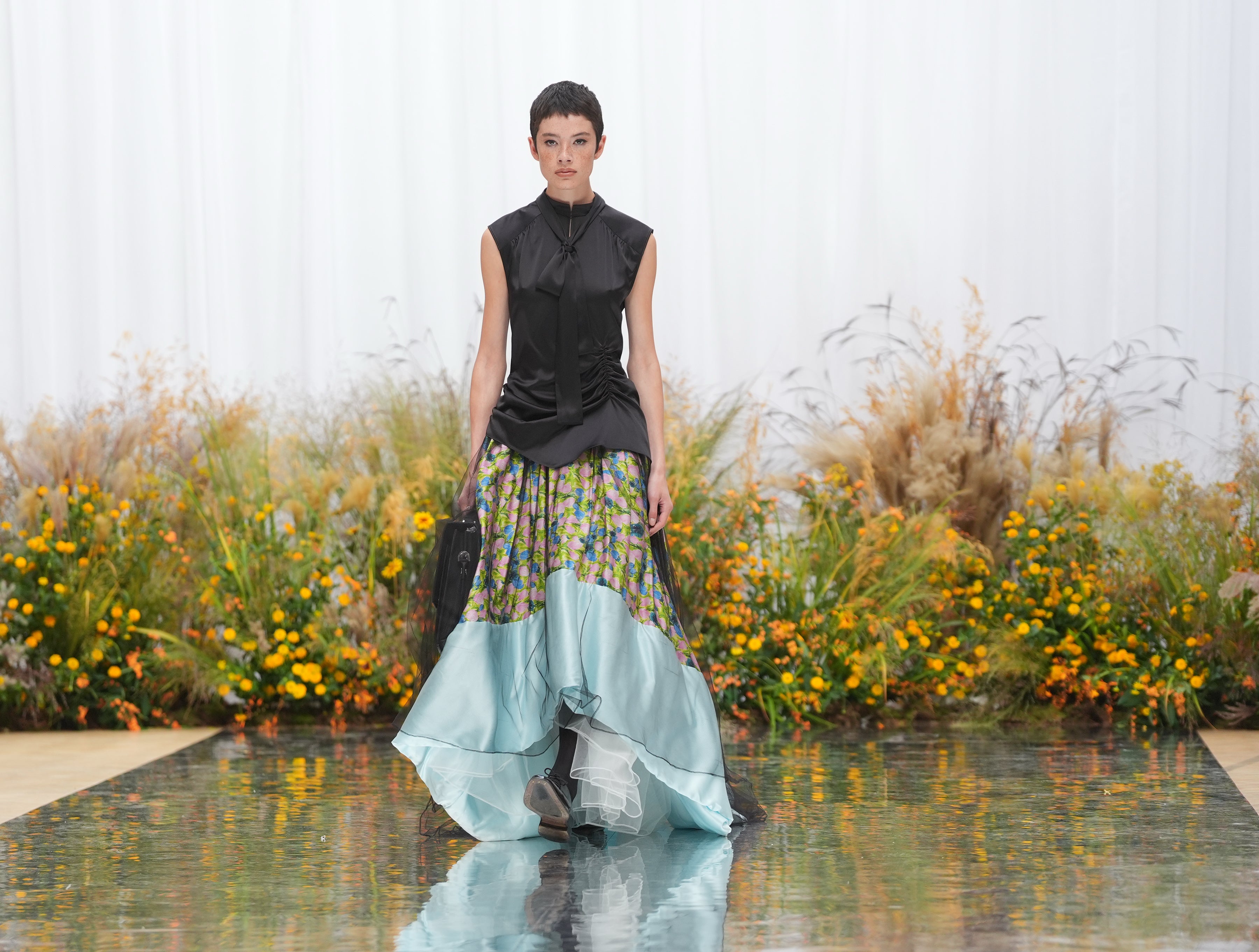 ‘High-low’ skirts seem to be a returning trend this season (Yui Mok/PA)