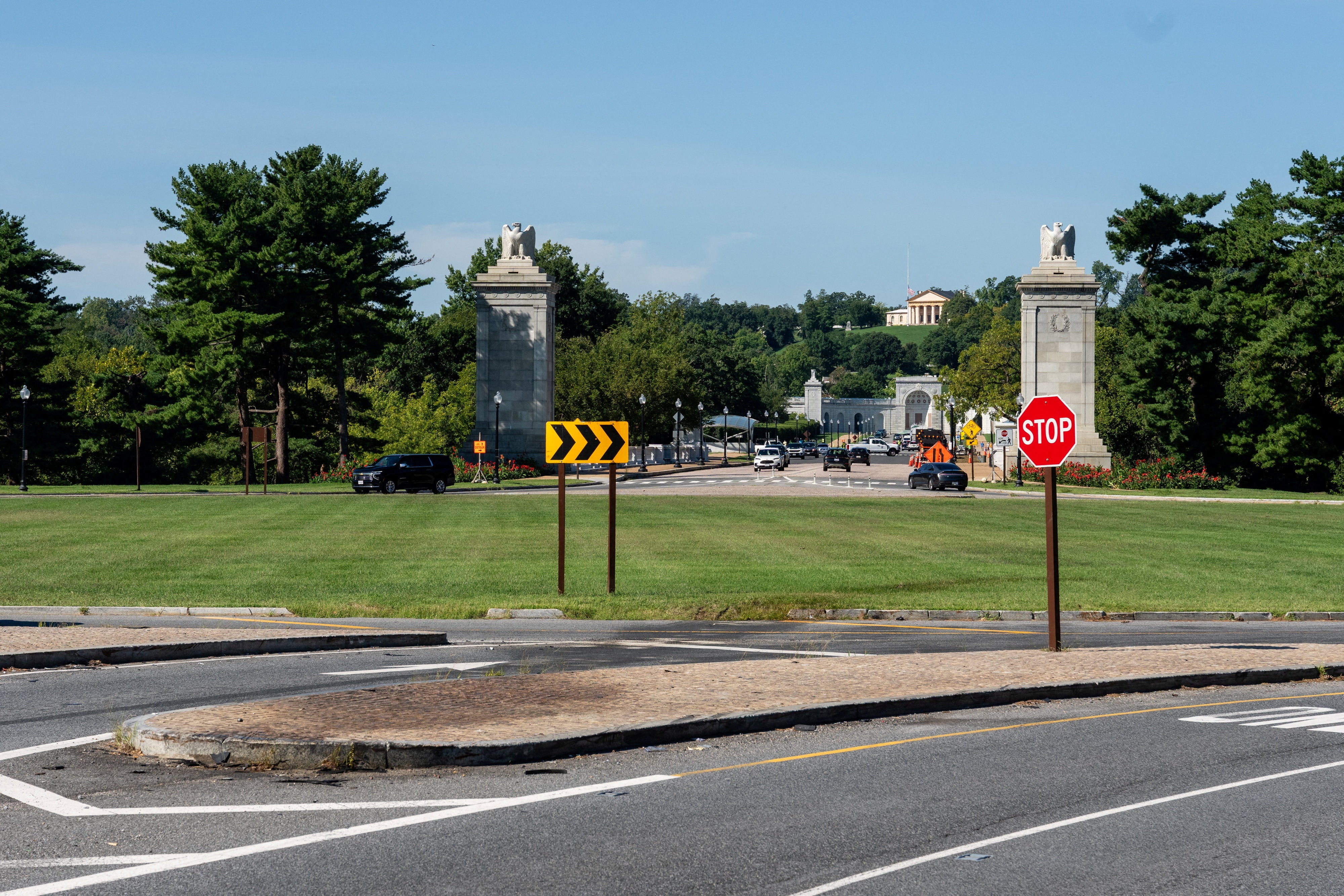 The site of Trump's planned 'triumphal arch' at Arlington National Cemetery
