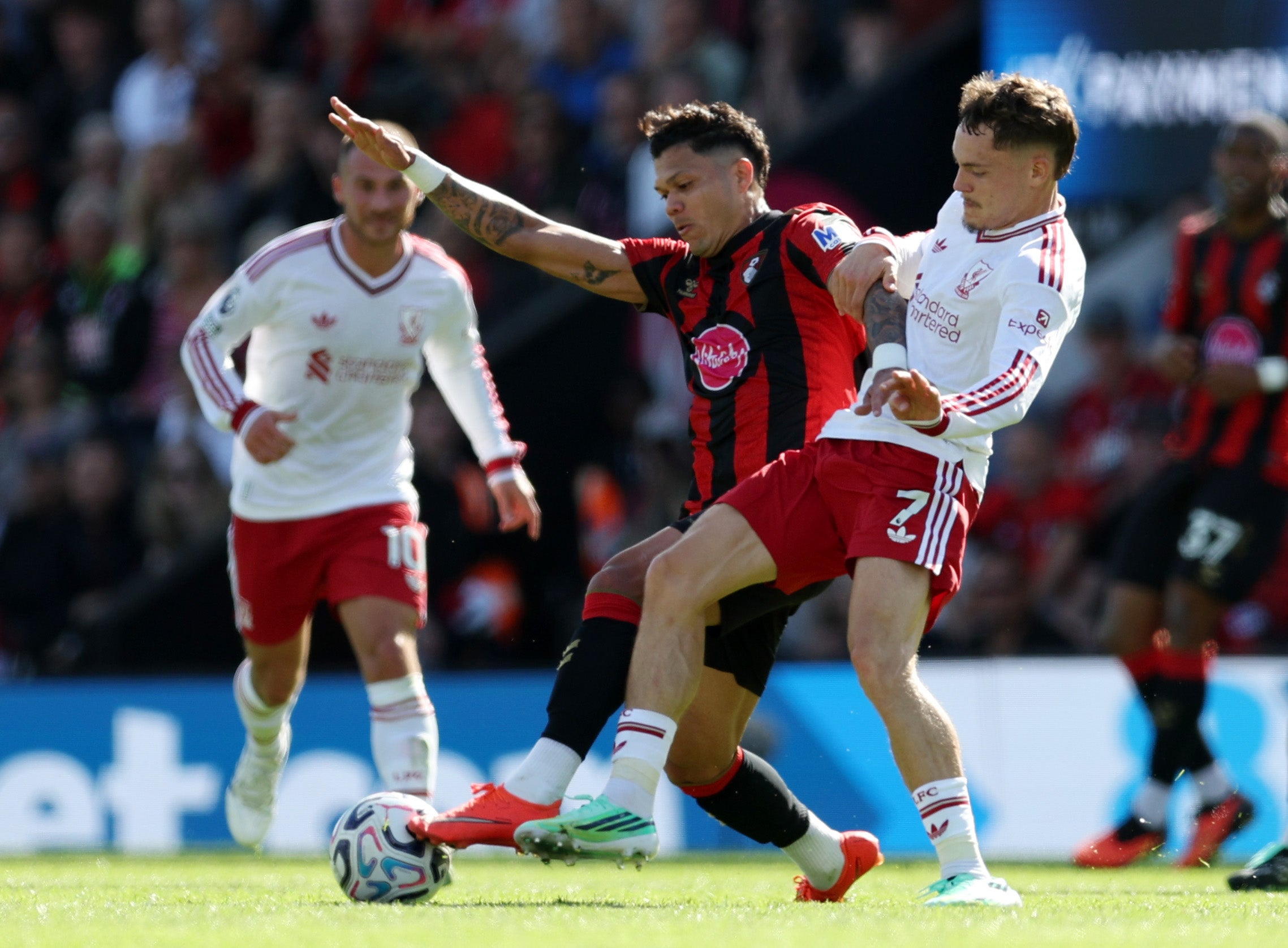 The Premier League contest was a close affair but Liverpool edged to victory