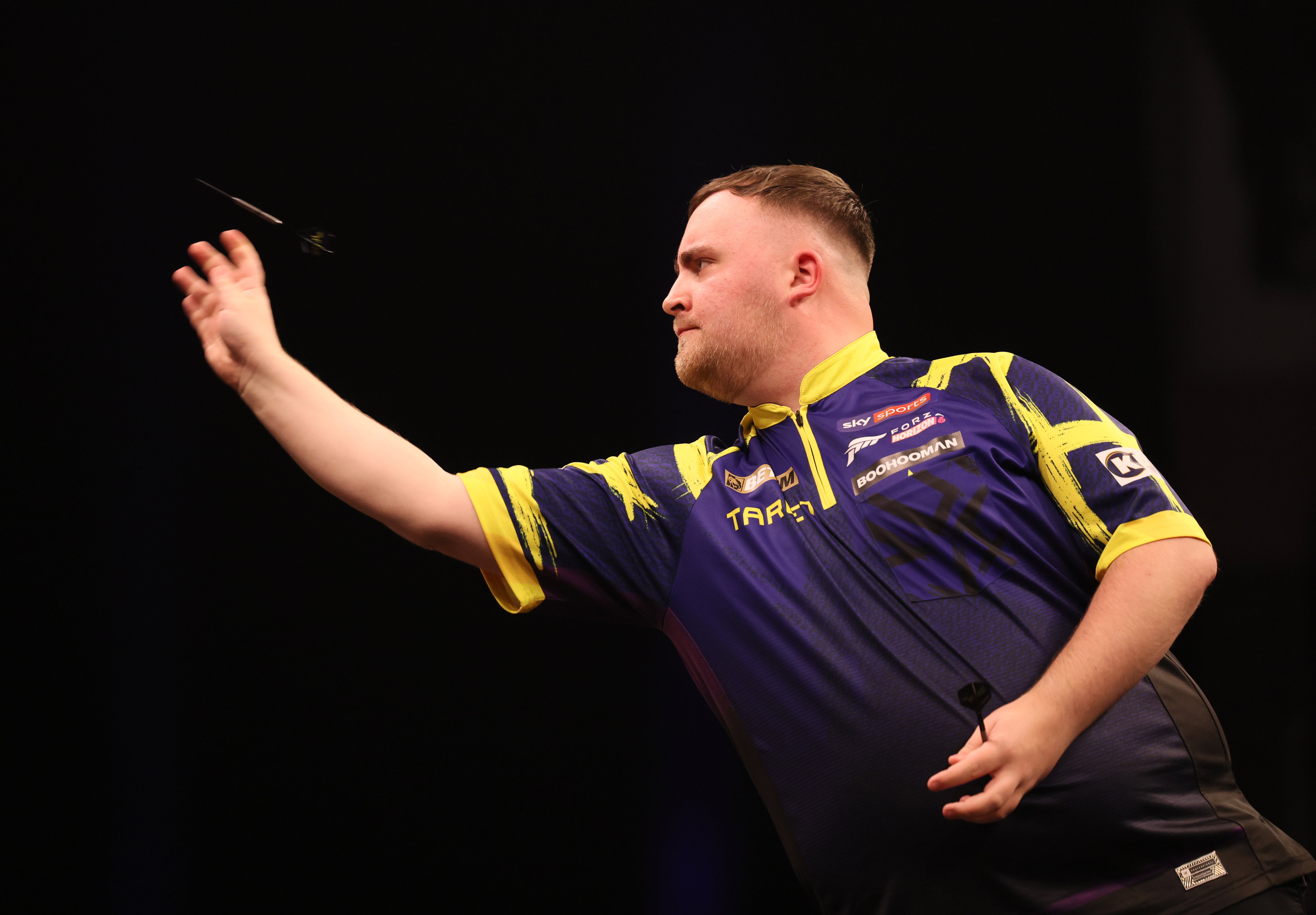 Littler was beaten by Jonny Clayton in Amsterdam (Richard Sellers/PA)