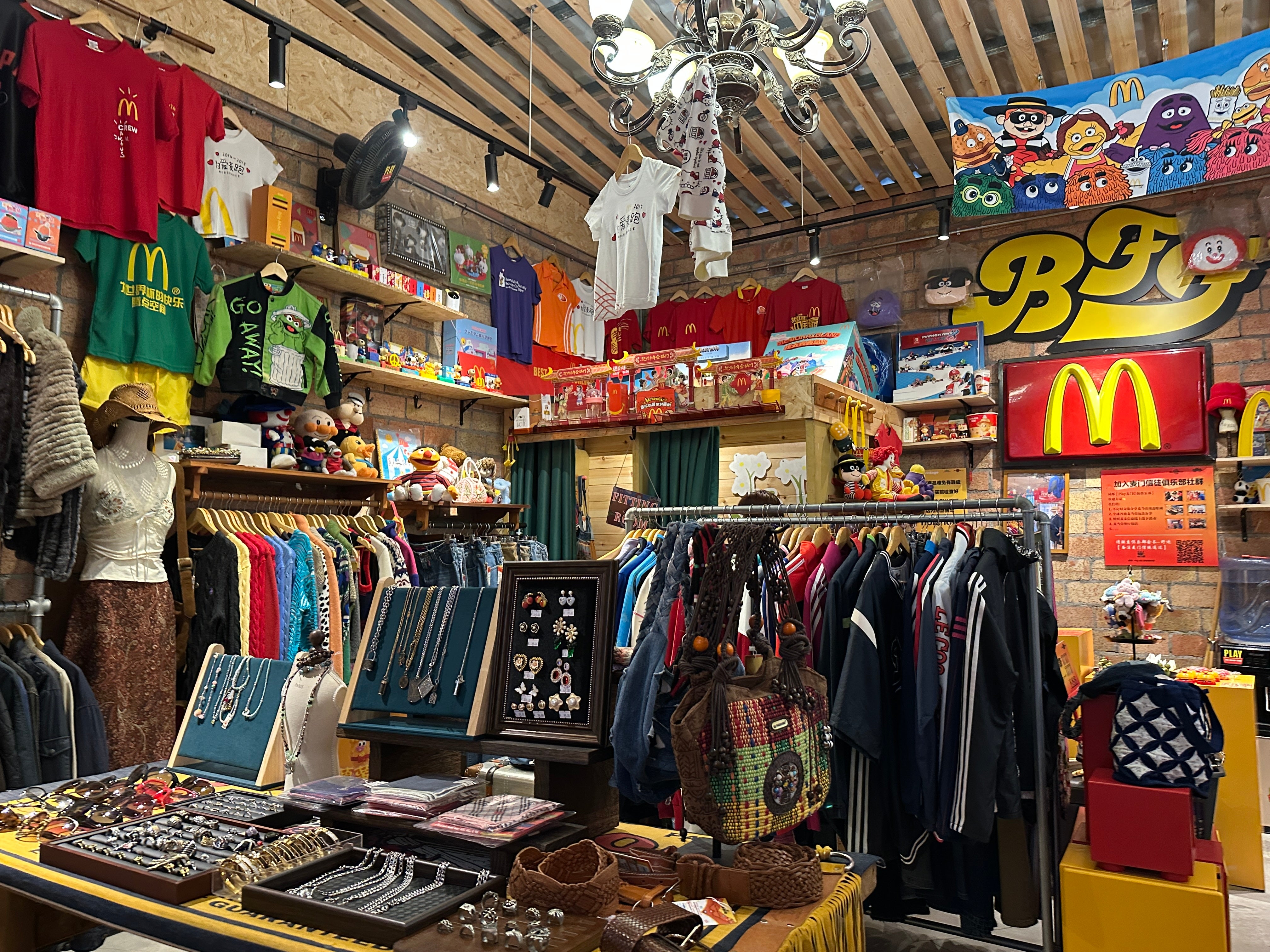 Vintage shopping in one of the city’s many stores