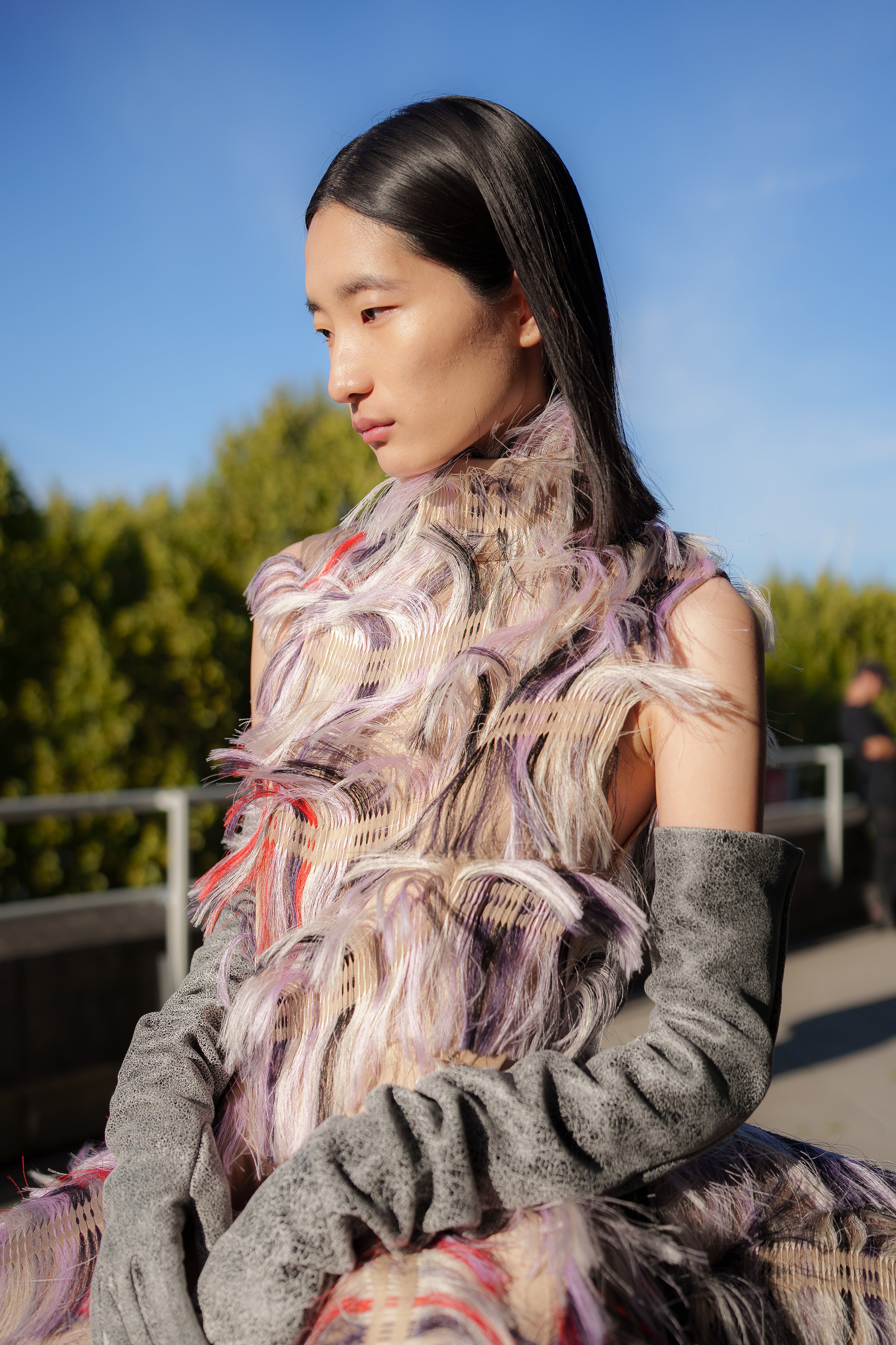Hair was simply worn down in most cases to let the clothes take centre stage (Joss Wild for Authentic Beauty Concept/PA)