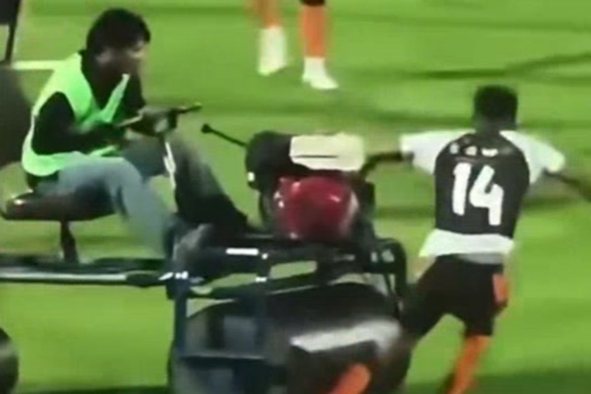 Former England star Andros Townsend run over by pitch roller in bizarre accident