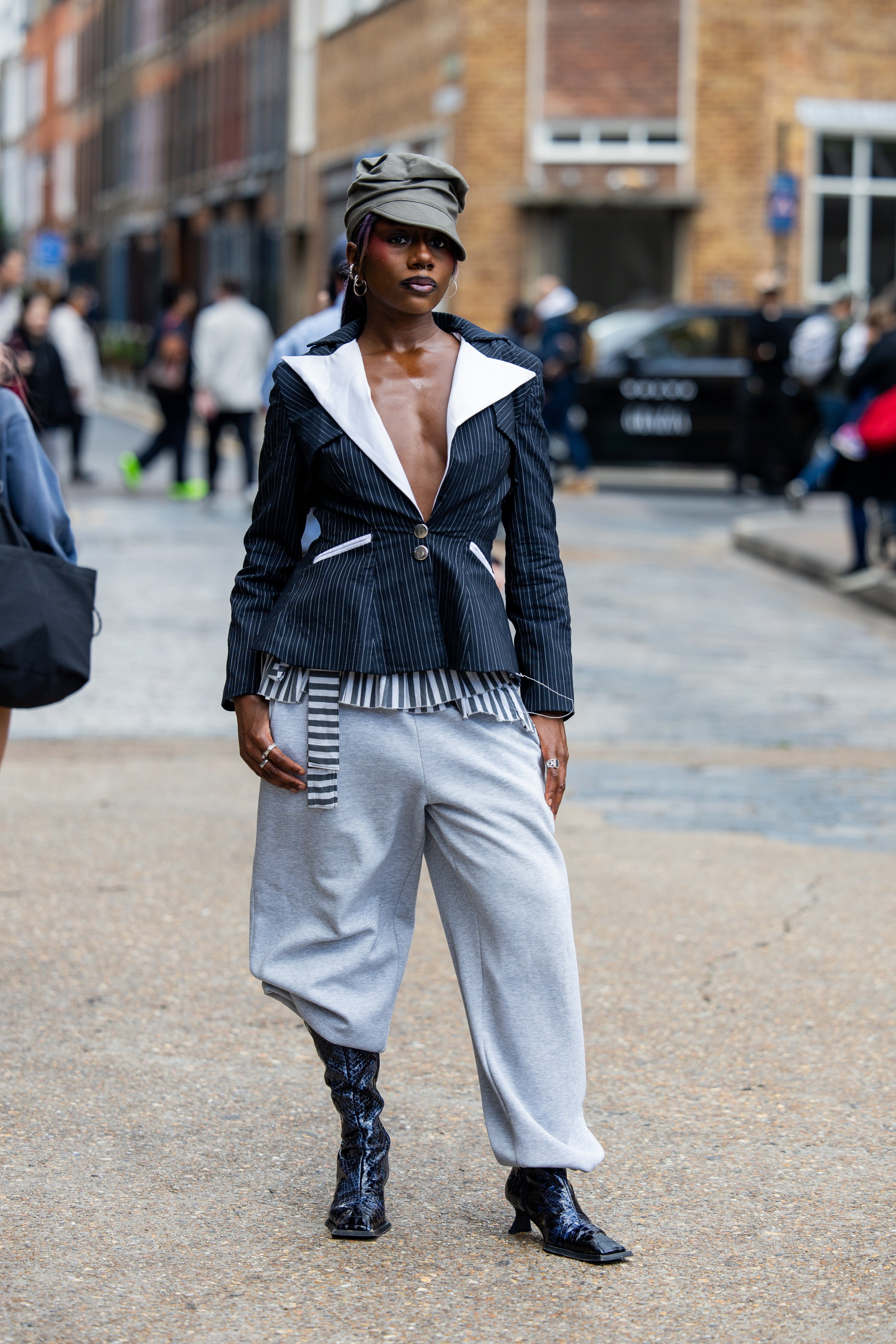Hip to be square: shoes with a square-toe were the ultimate footwear item this season