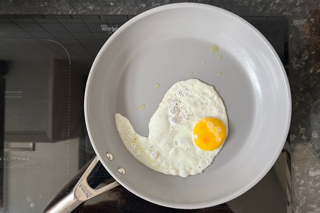 This Ninja pan is made with scratch-resistant ceramic (Sarah Michael/The Independent)