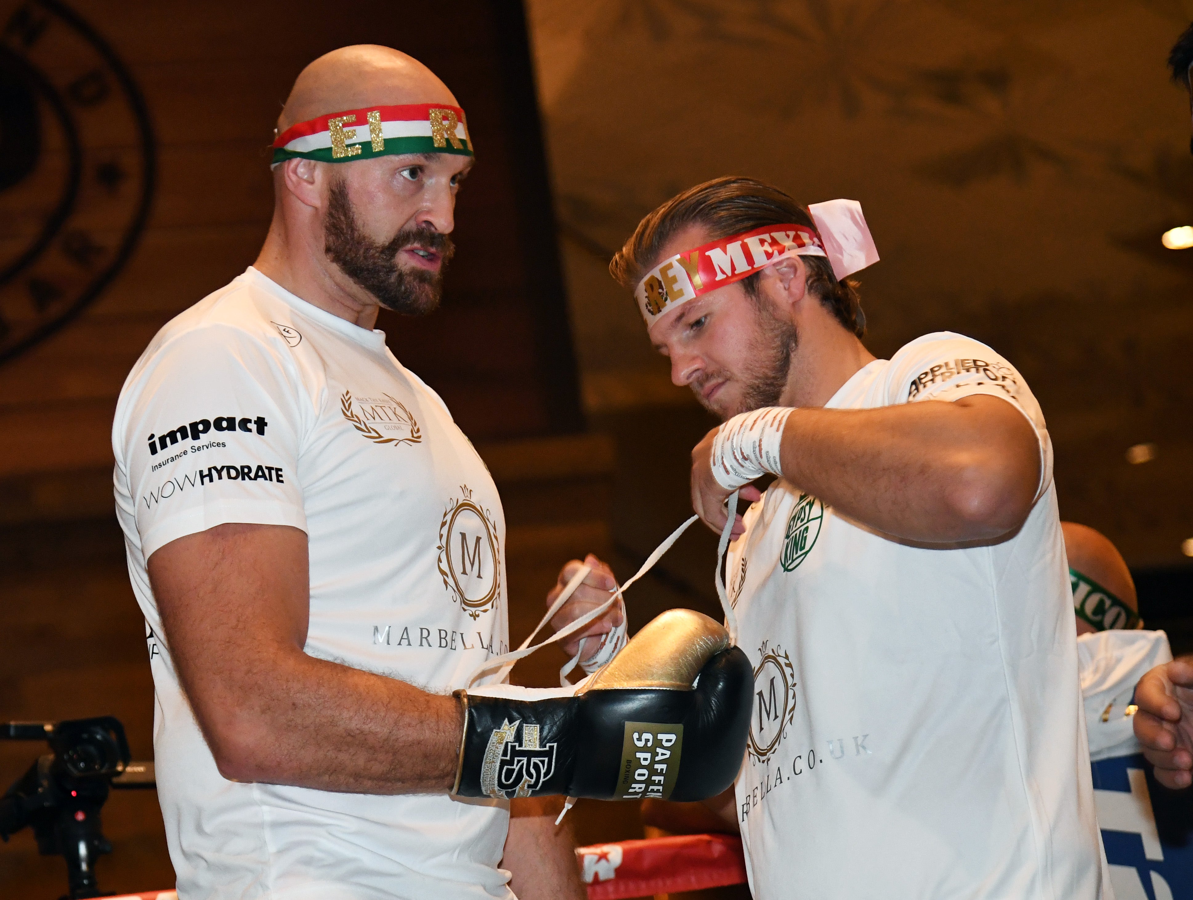 Tyson Fury with Davison in 2019