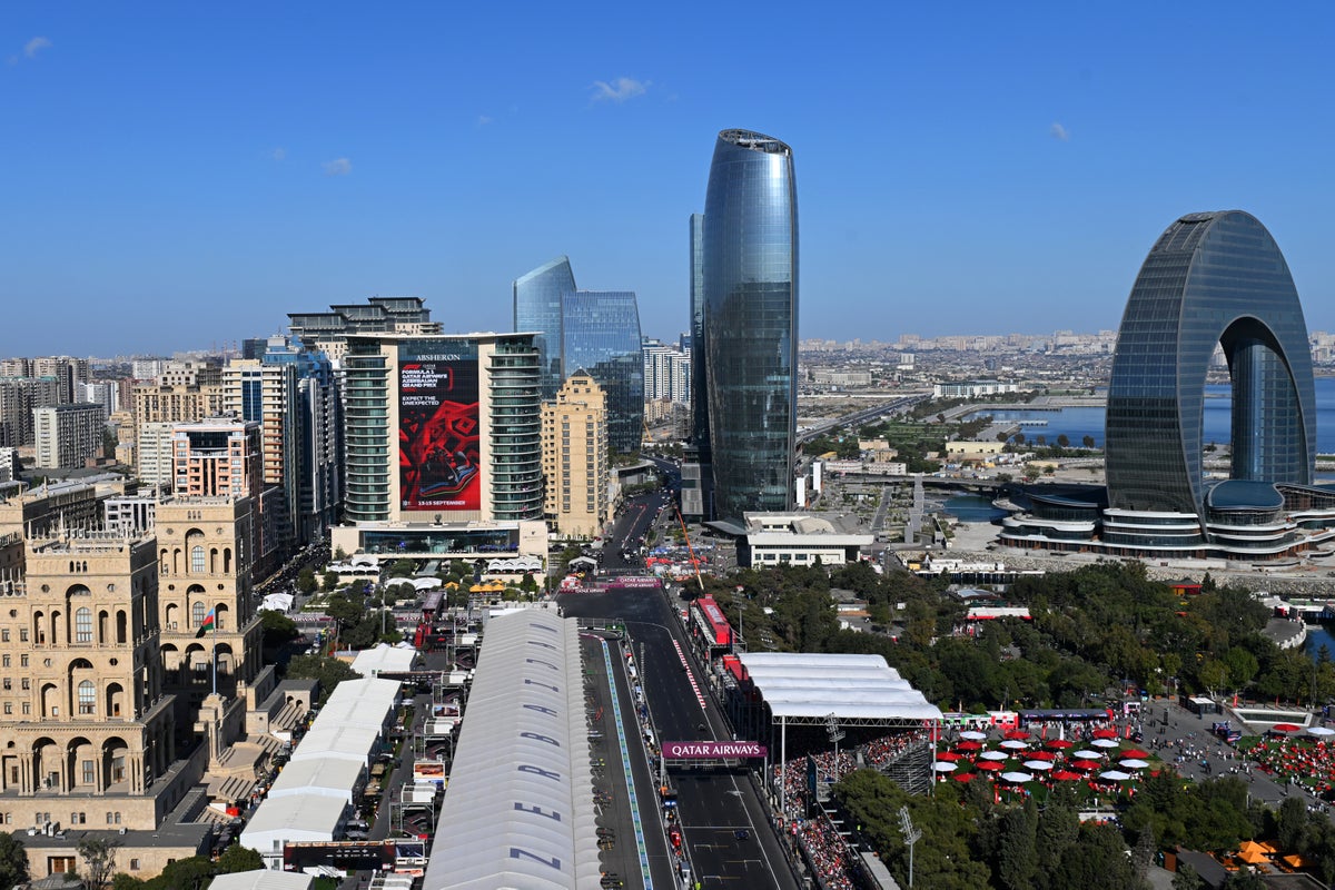 Why is F1 Azerbaijan Grand Prix taking place on Saturday?