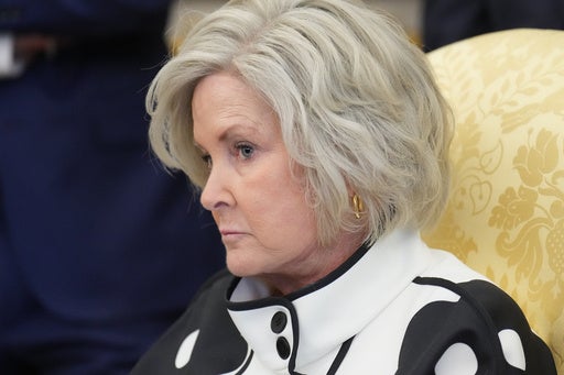 White House Chief of Staff Susie Wiles (pictured) was named, alongside Trump and two other White House, in the lawsuit