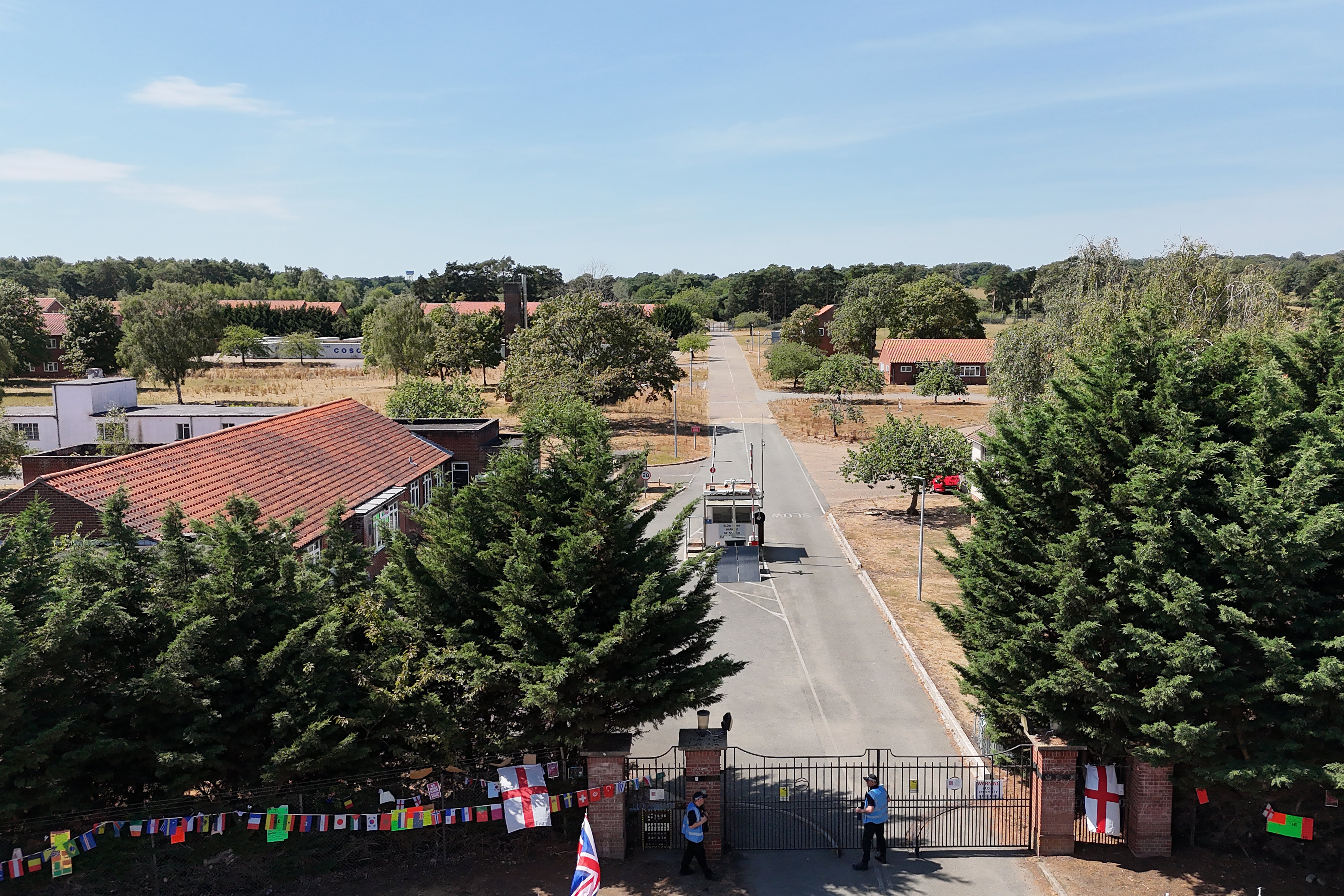 A general view of RAF Barnham in Thetford, Norfolk which could be used to house asylum seekers