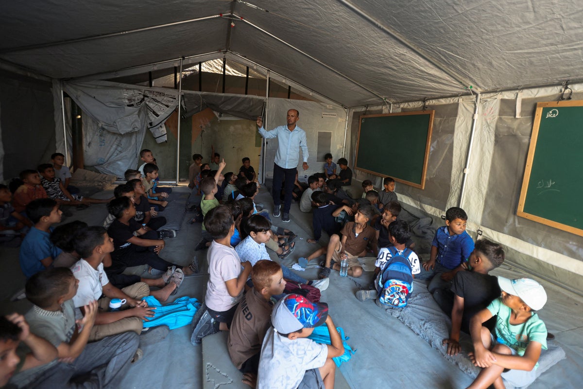 Gaza students return to schools for first time in three years: ‘Despite all of this we will learn’