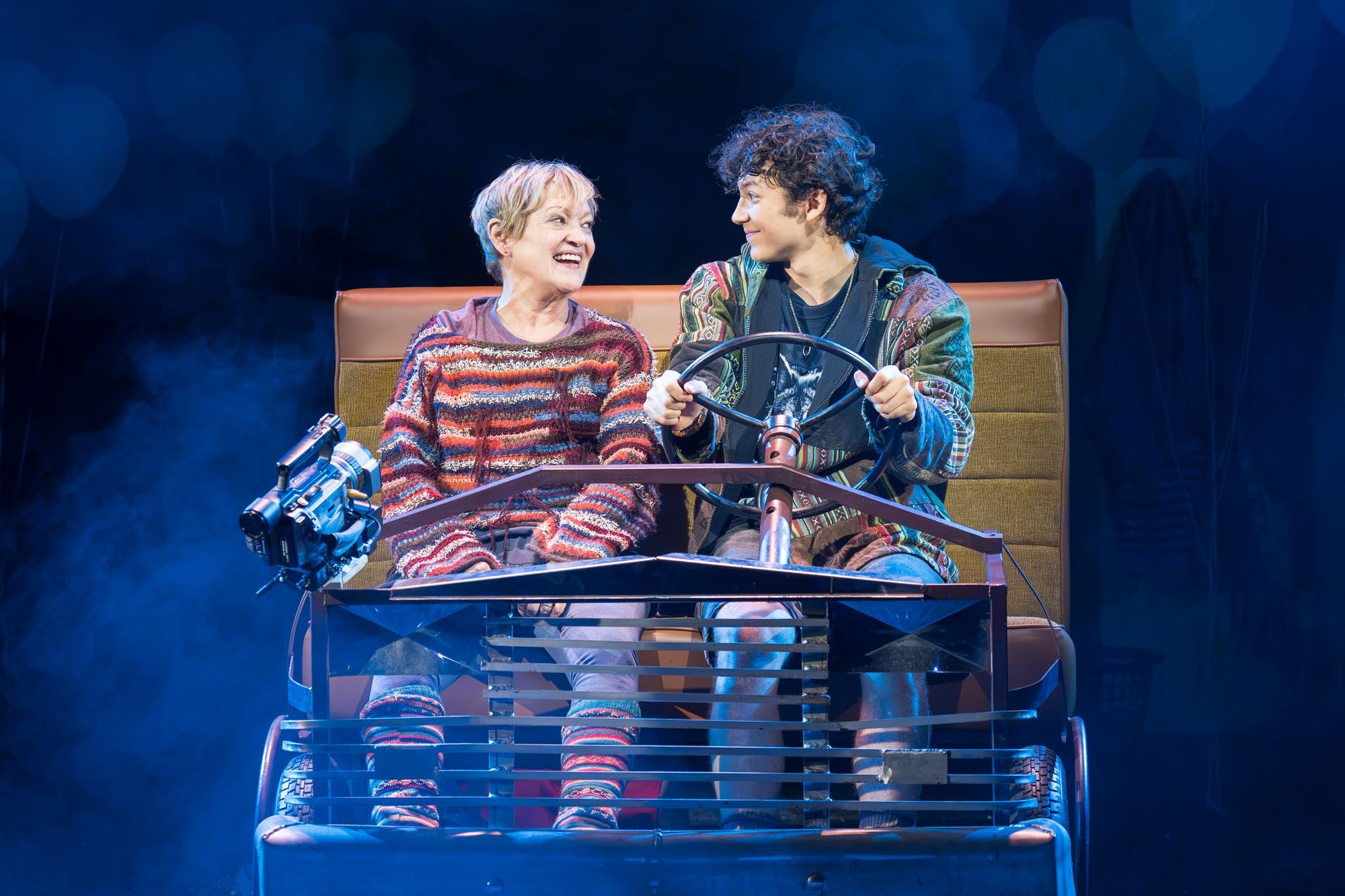 Maria Friedman as Kimberly Levaco and Gilli Jones as Seth Weetis in 'Kimberly Akimbo'