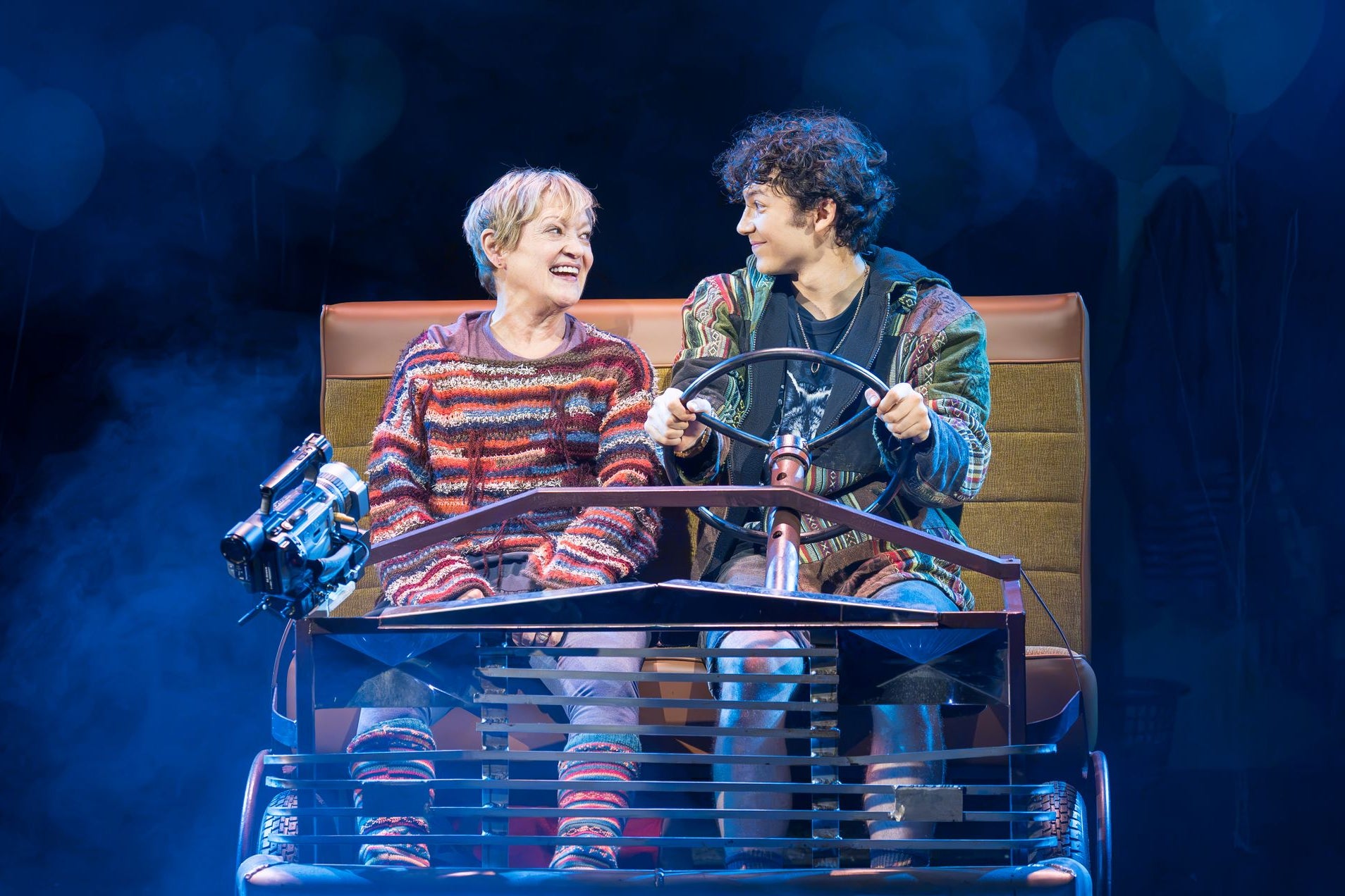 Maria Friedman as Kimberly Levaco and Gilli Jones as Seth Weetis in 'Kimberly Akimbo' (Marc Brenner)