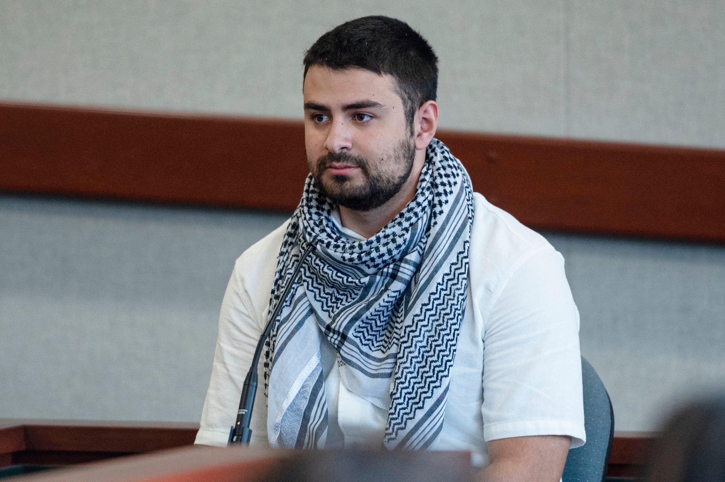 Kinnan Abdalhamid testifies in court during Jason Eaton's trial